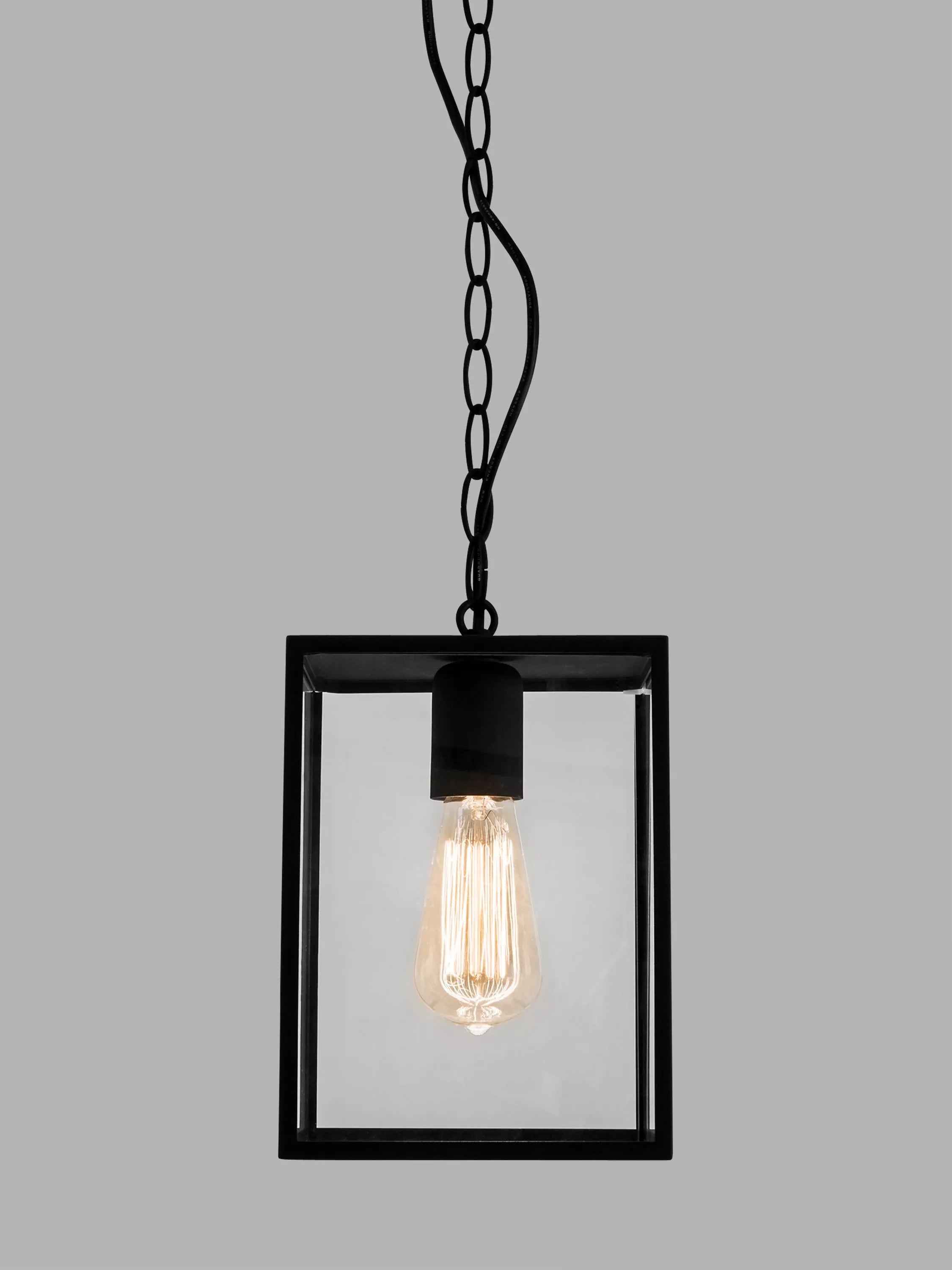 Astro Homefield outdoor pendant ceiling light black (British brand)