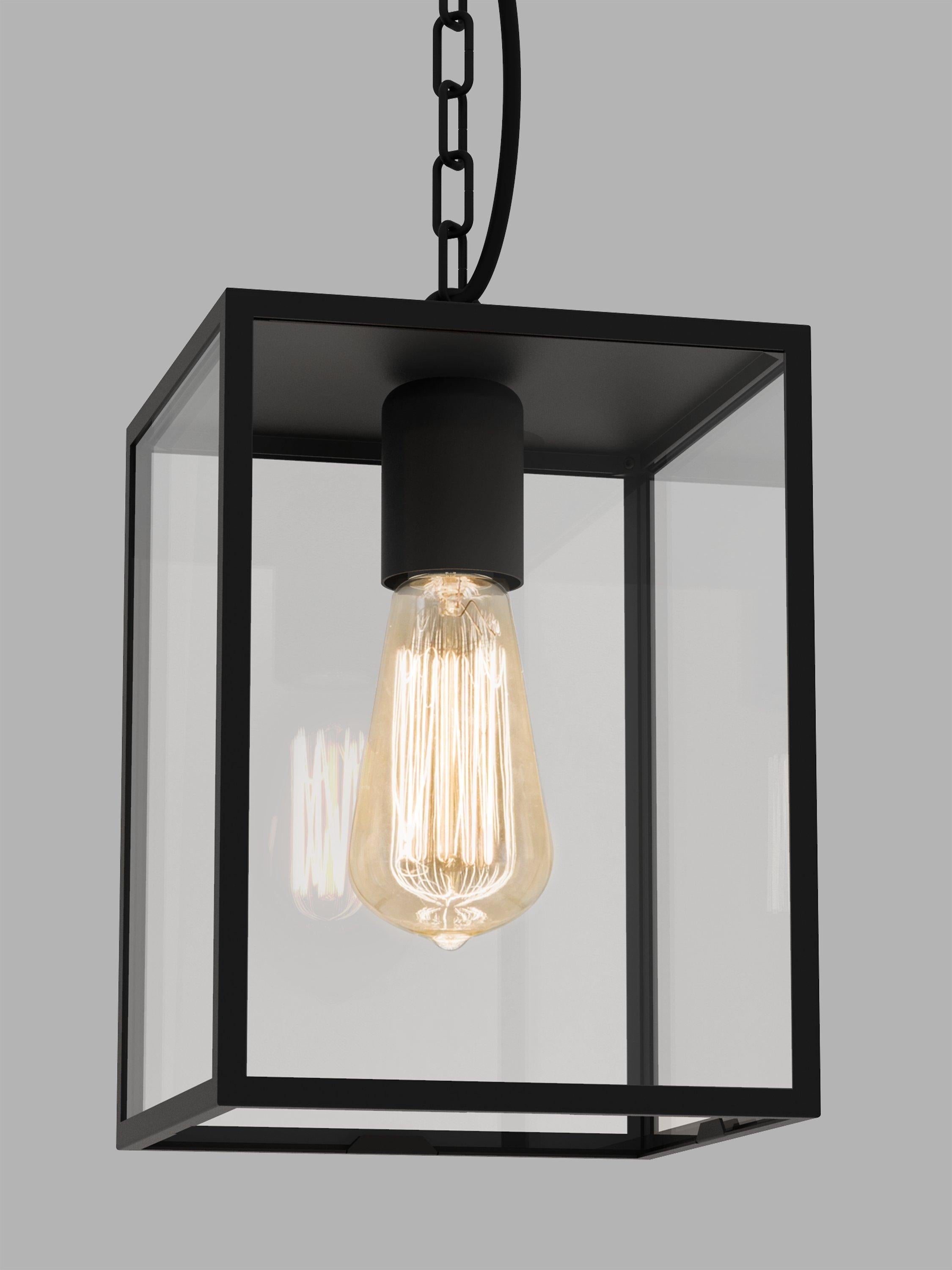Astro Homefield outdoor pendant ceiling light black (British brand)