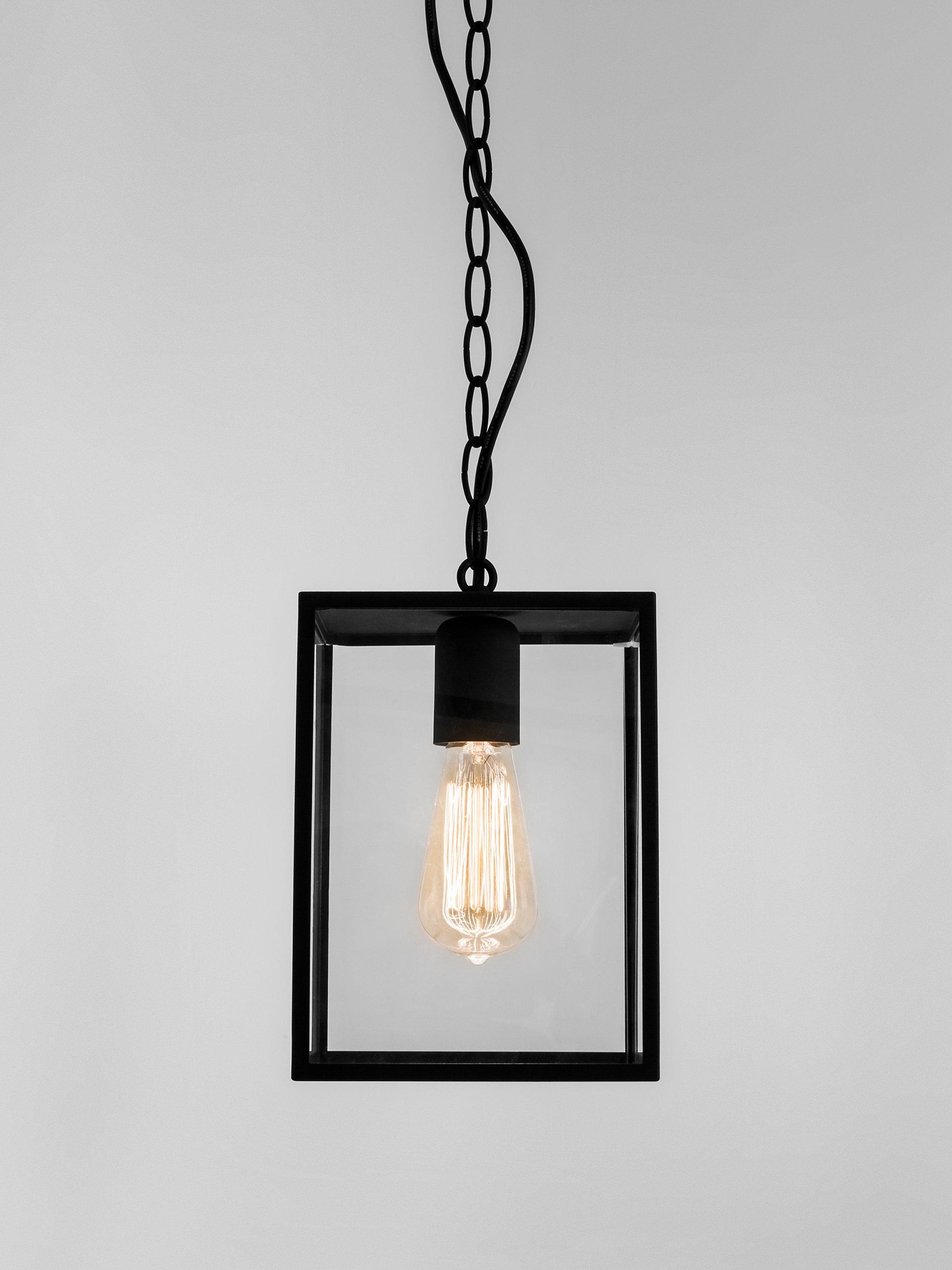 Astro Homefield outdoor pendant ceiling light black (British brand)
