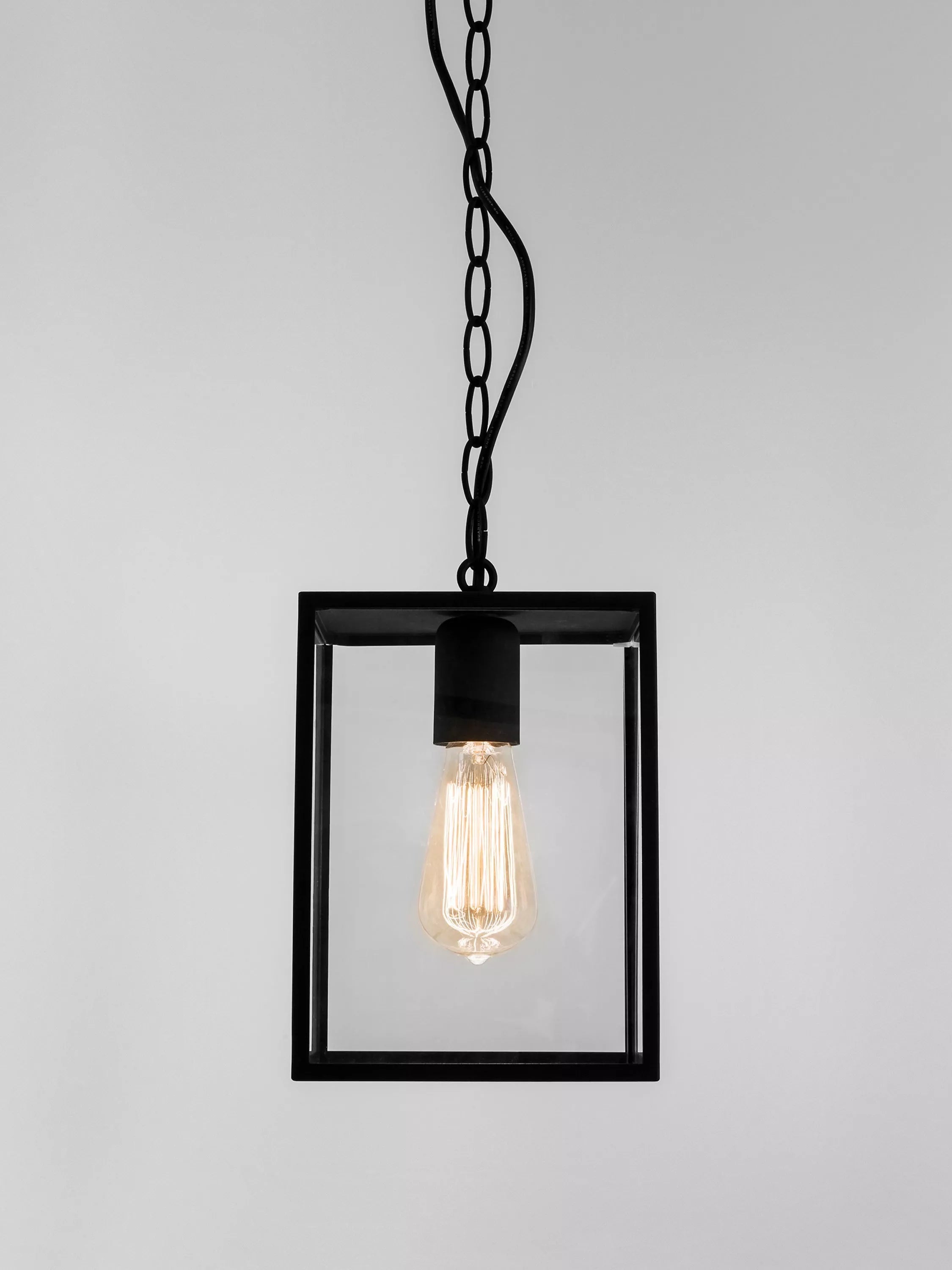 Astro Homefield outdoor pendant ceiling light black (British brand)