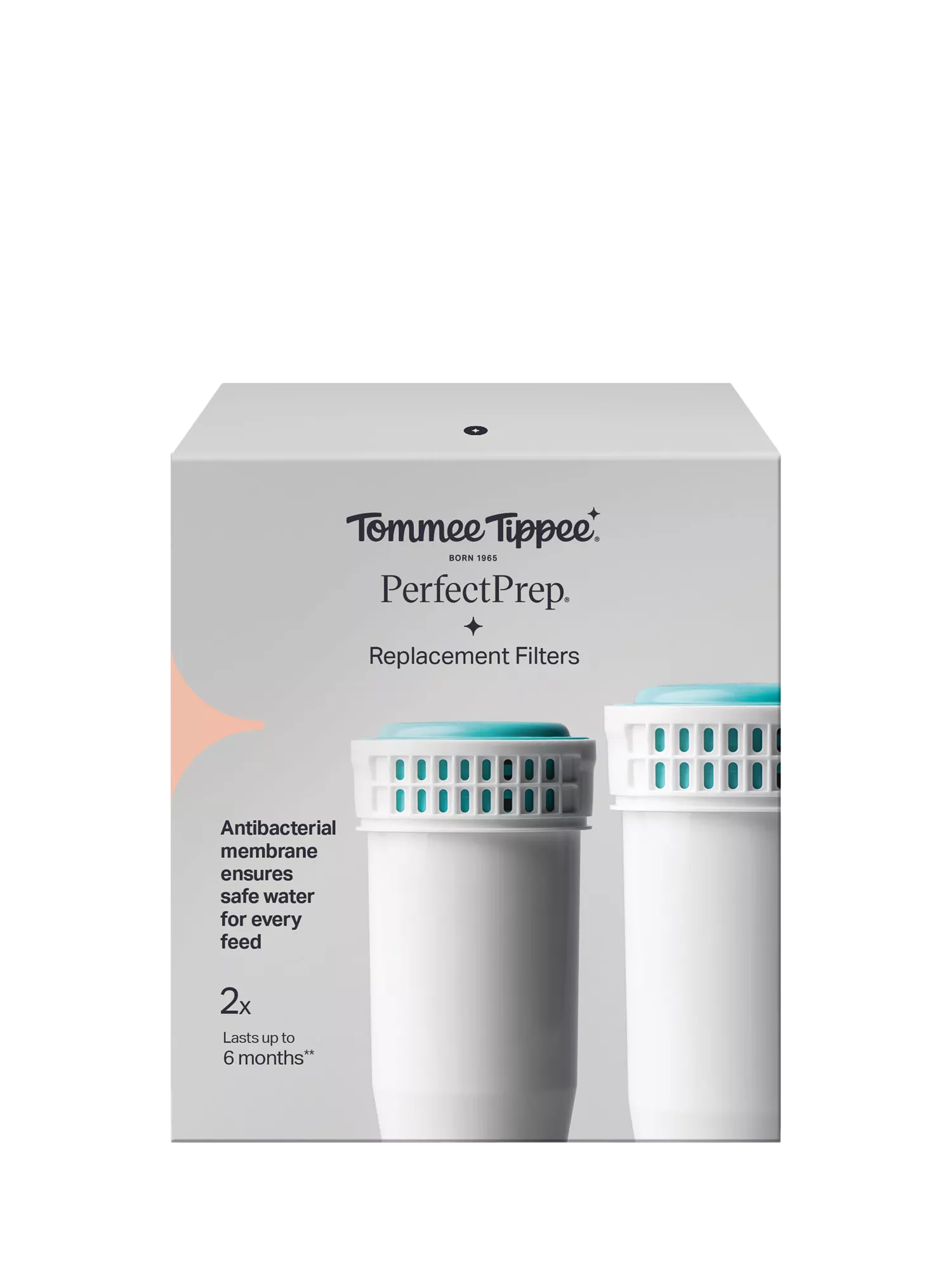 Tommee Tippee replacement water filters for baby milk machine, pack of 2 (British brand)