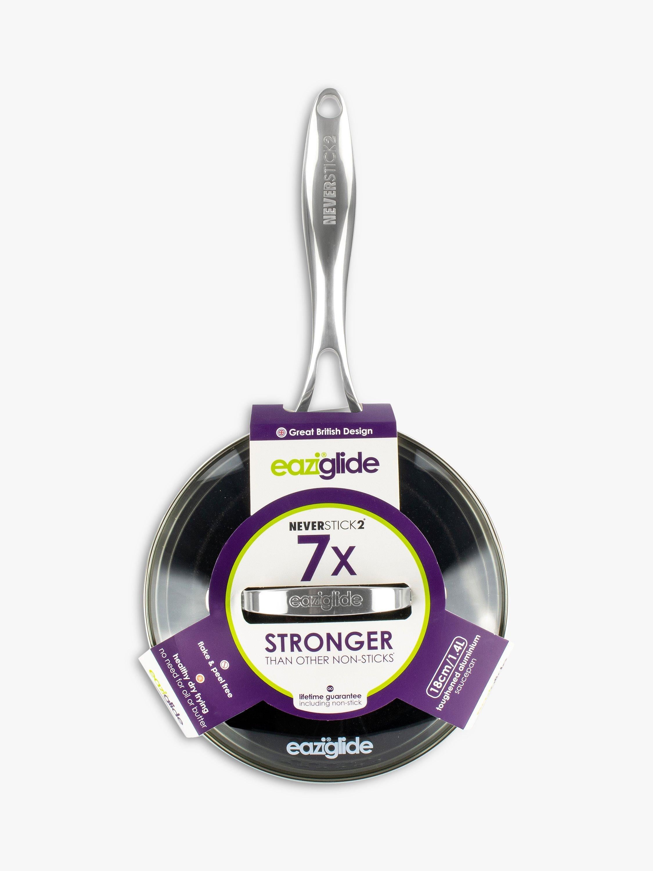 Eaziglide aluminium non-stick saucepan 18cm - British product