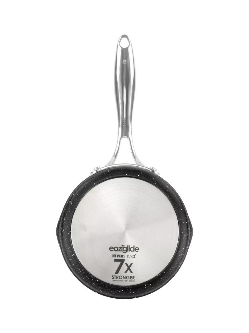 Eaziglide Neverstick2 aluminium non-stick saucepan 16cm - British product