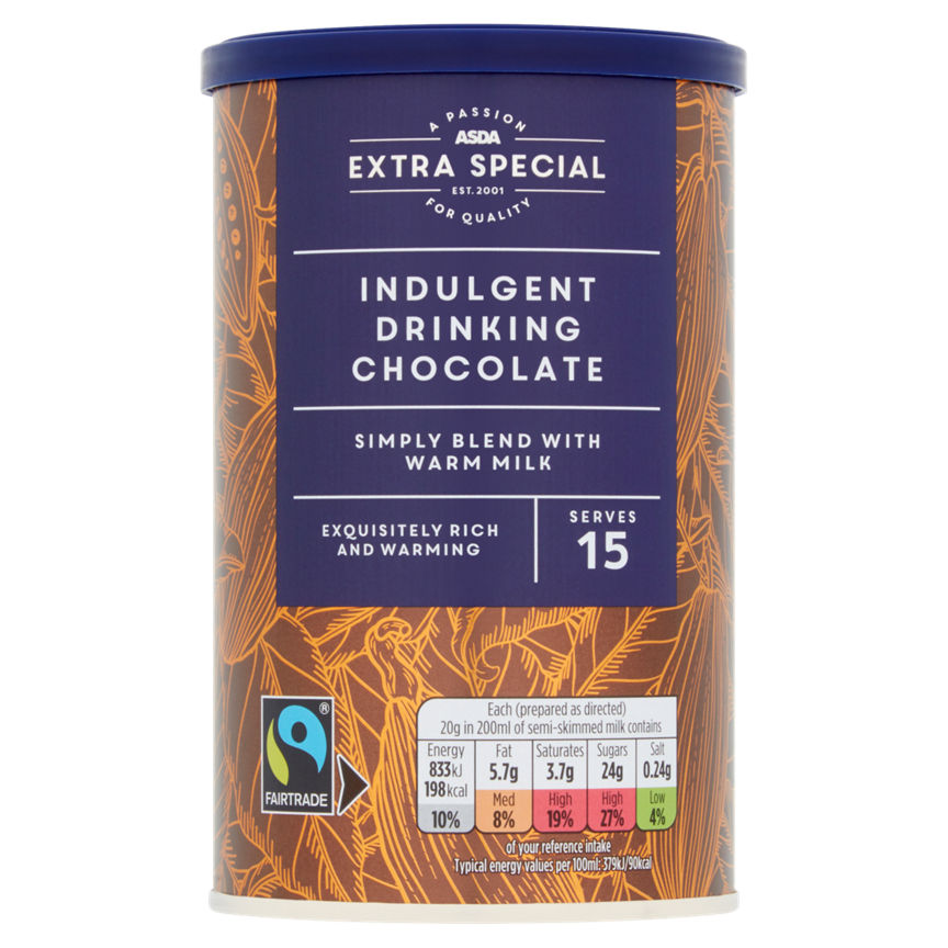 ASDA Extra Special Fairtrade indulgent Drinking Chocolate GOODS ASDA   