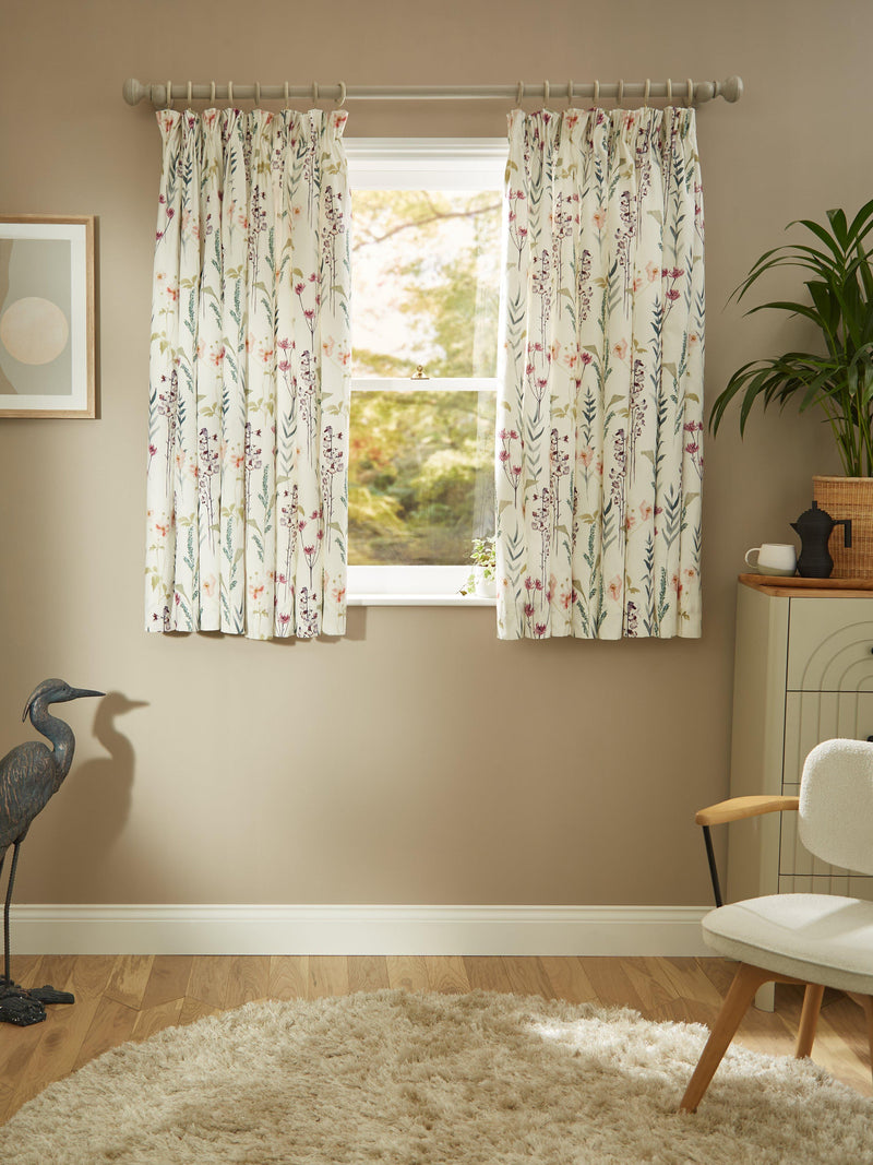 John Lewis Longstock floral print curtains 137x167cm, imported from the UK