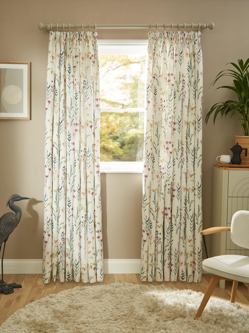 John Lewis Longstock floral print curtains 137x167cm, imported from the UK