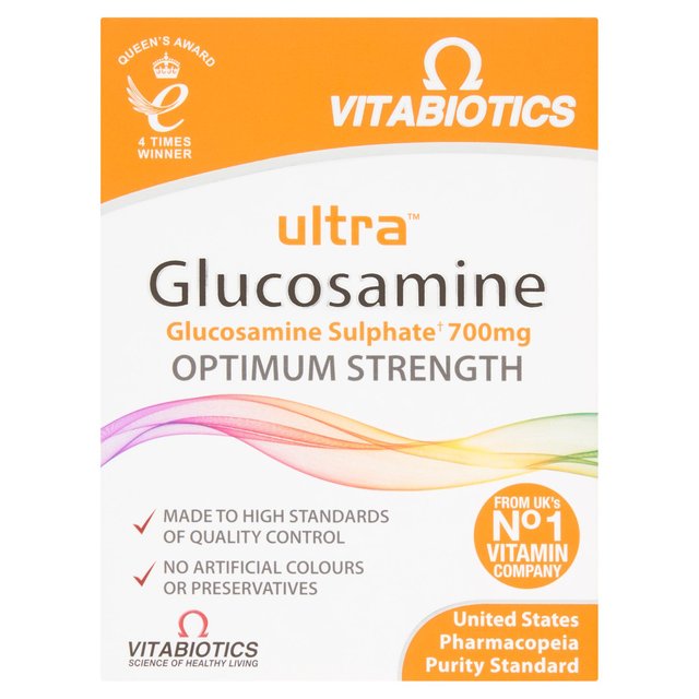 Vitabiotics Ultra Glucosamine Sulphate Tablets 700mg    60 per pack