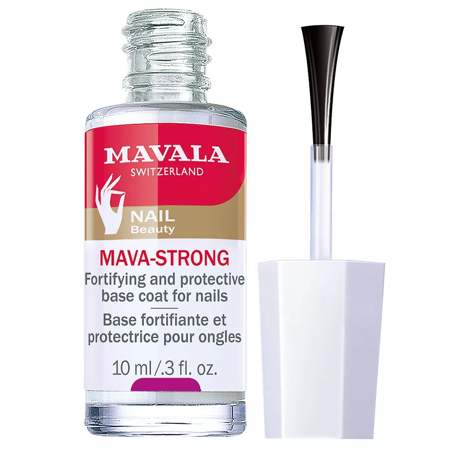 Mavala Mava-Strong Fortifying Base Coat 10ml, imported from the UK