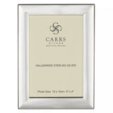 Carrs Berkeley Plain Photo Frame, Sterling Silver