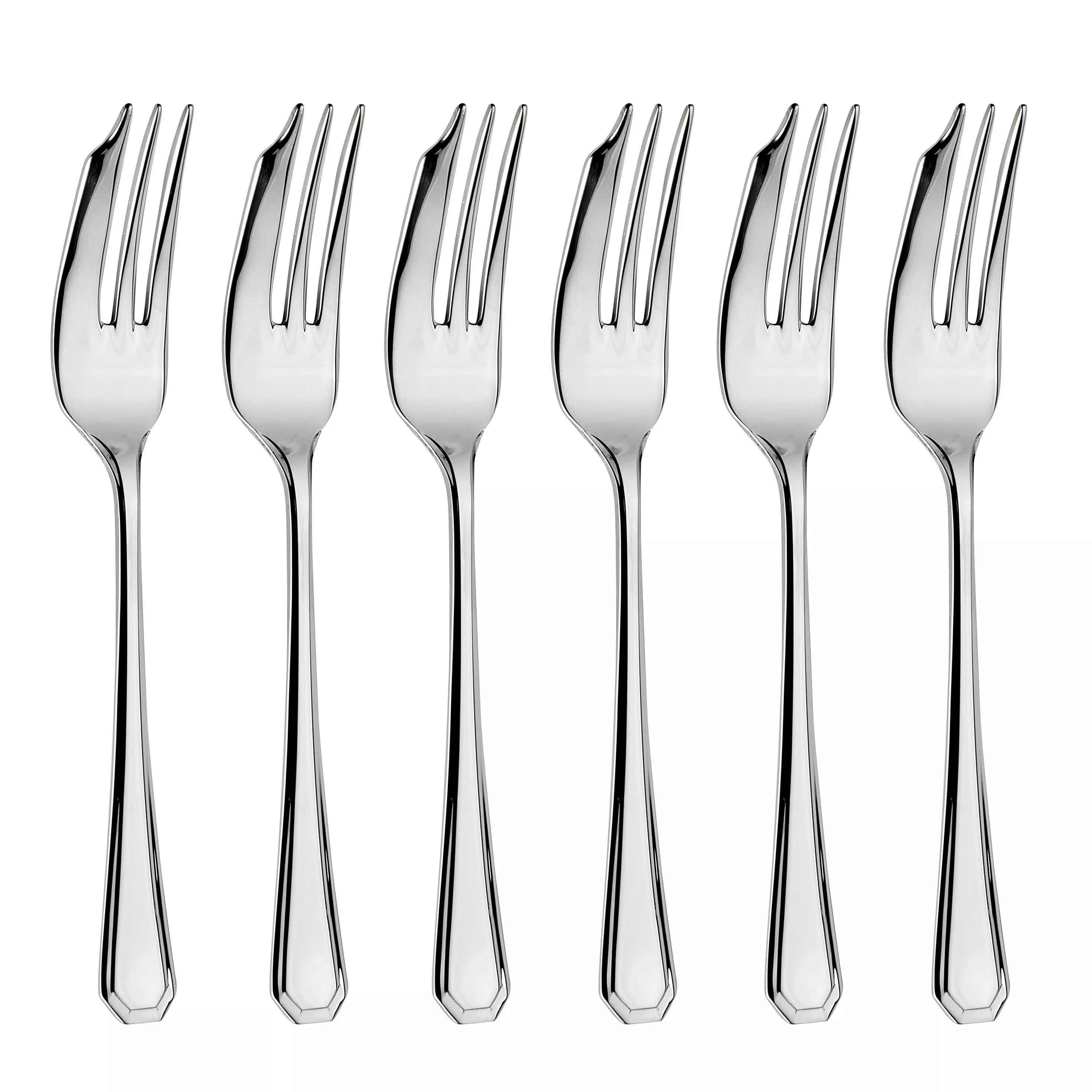 Arthur Price Grecian pastry forks set of 6 - British product