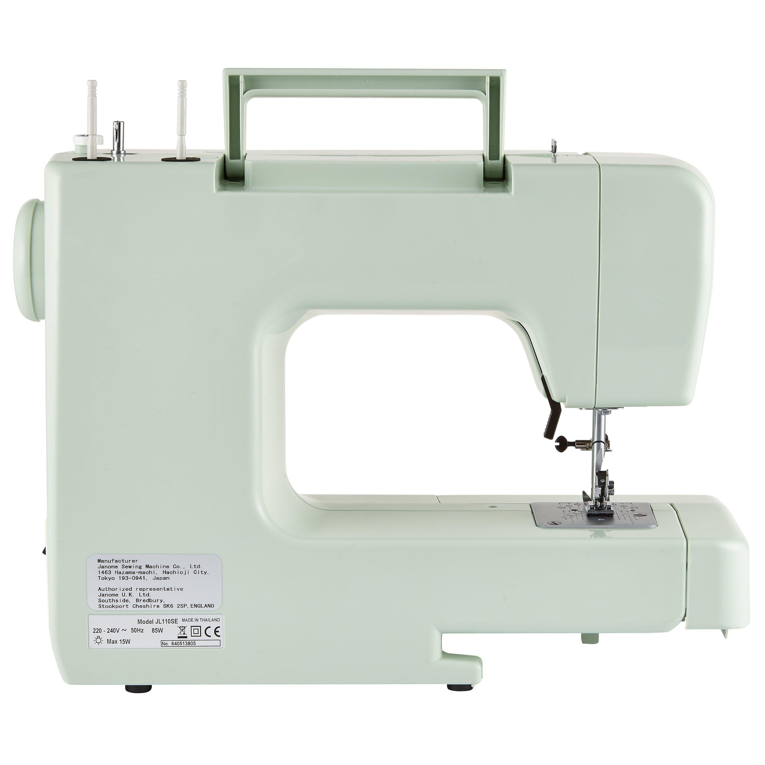John Lewis sewing machine in peppermint color, UK version