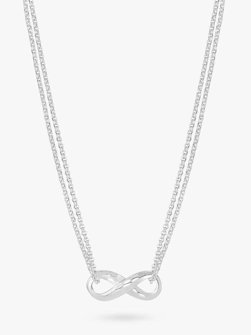 Dower & Hall sterling silver infinity pendant necklace, UK version