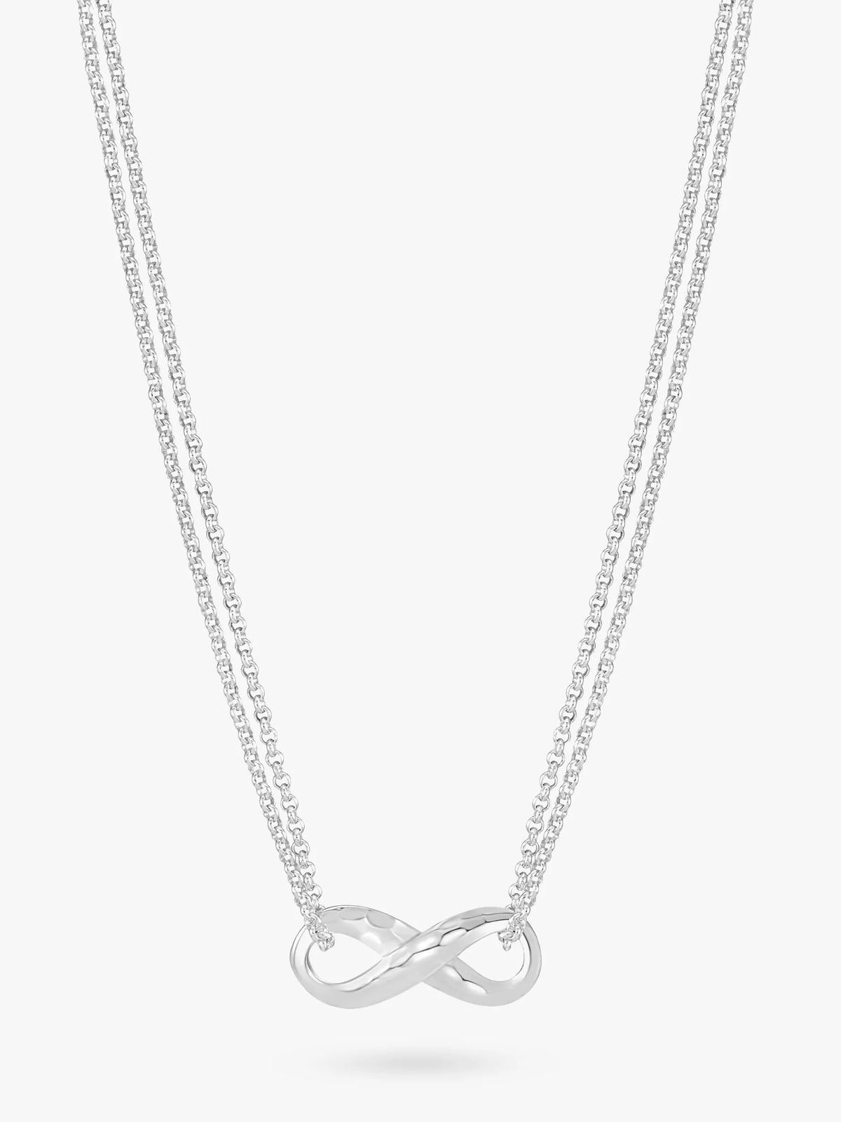 Dower & Hall sterling silver infinity pendant necklace, UK version