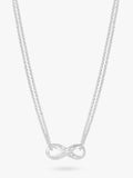 Dower & Hall sterling silver infinity pendant necklace, UK version