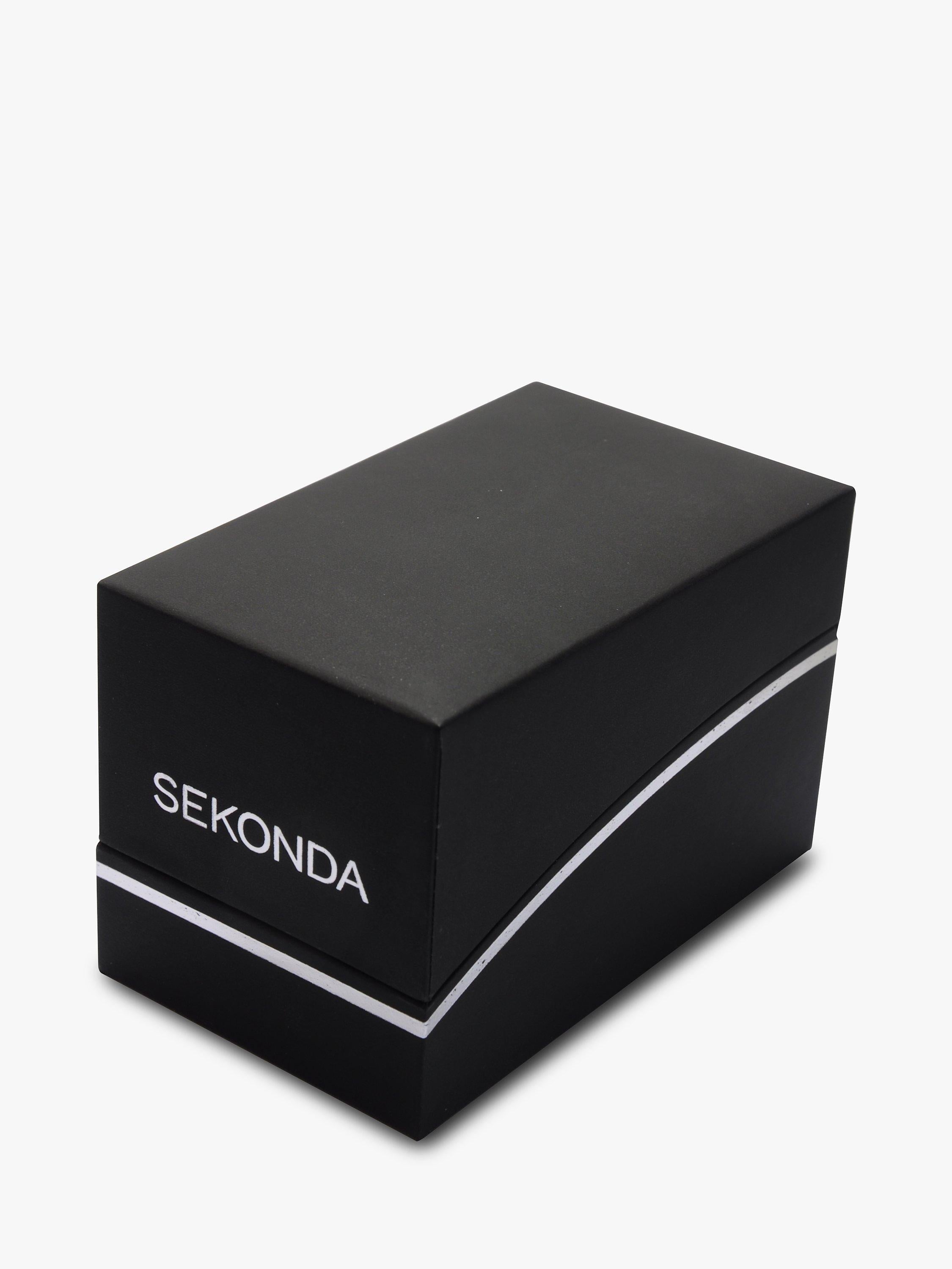 Sekonda men's day date watch 38mm steel, imported from the UK