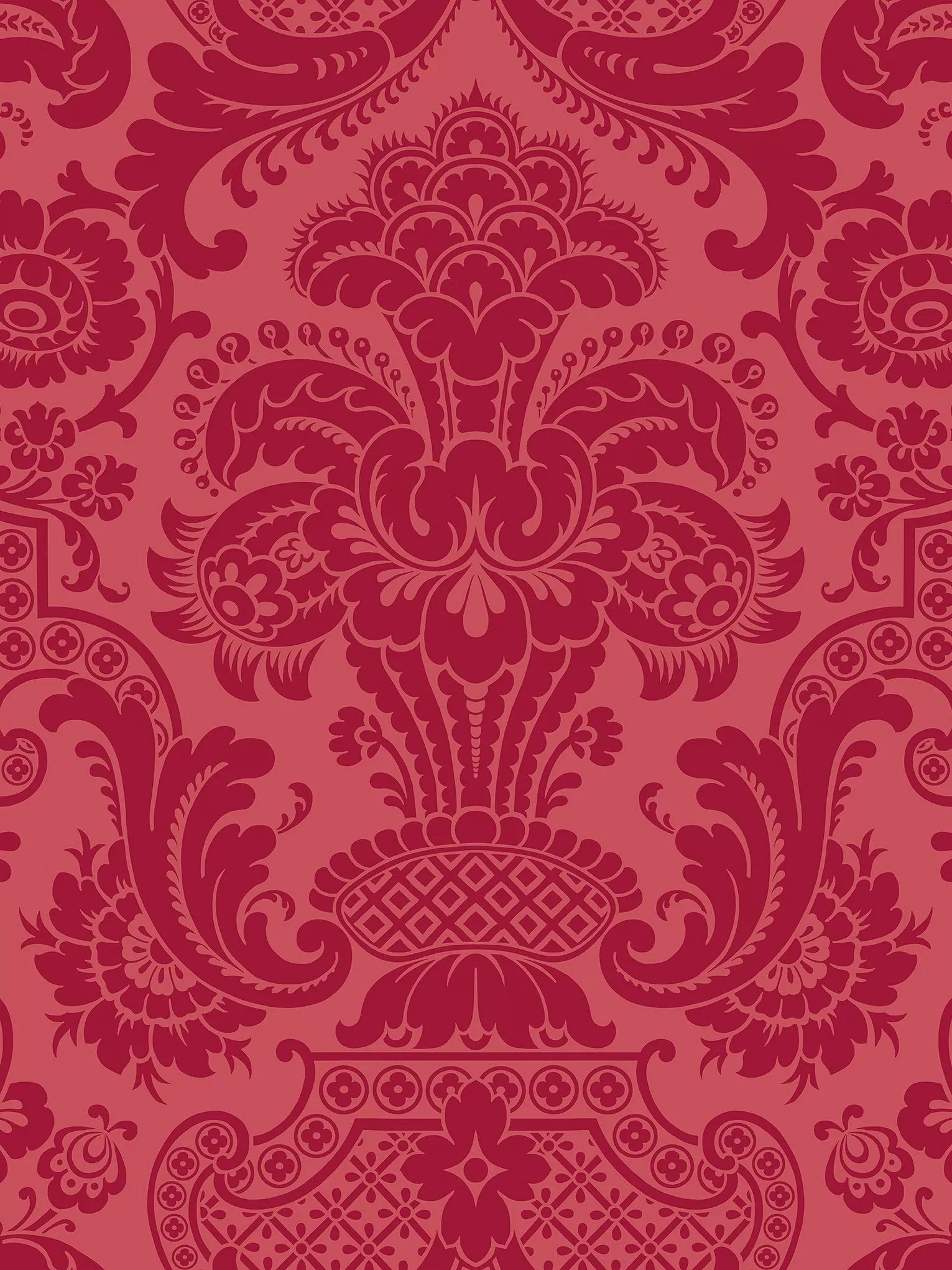 Cole & Son Mariinsky Petrouska Paste the Wall Wallpaper, Red 108/3014