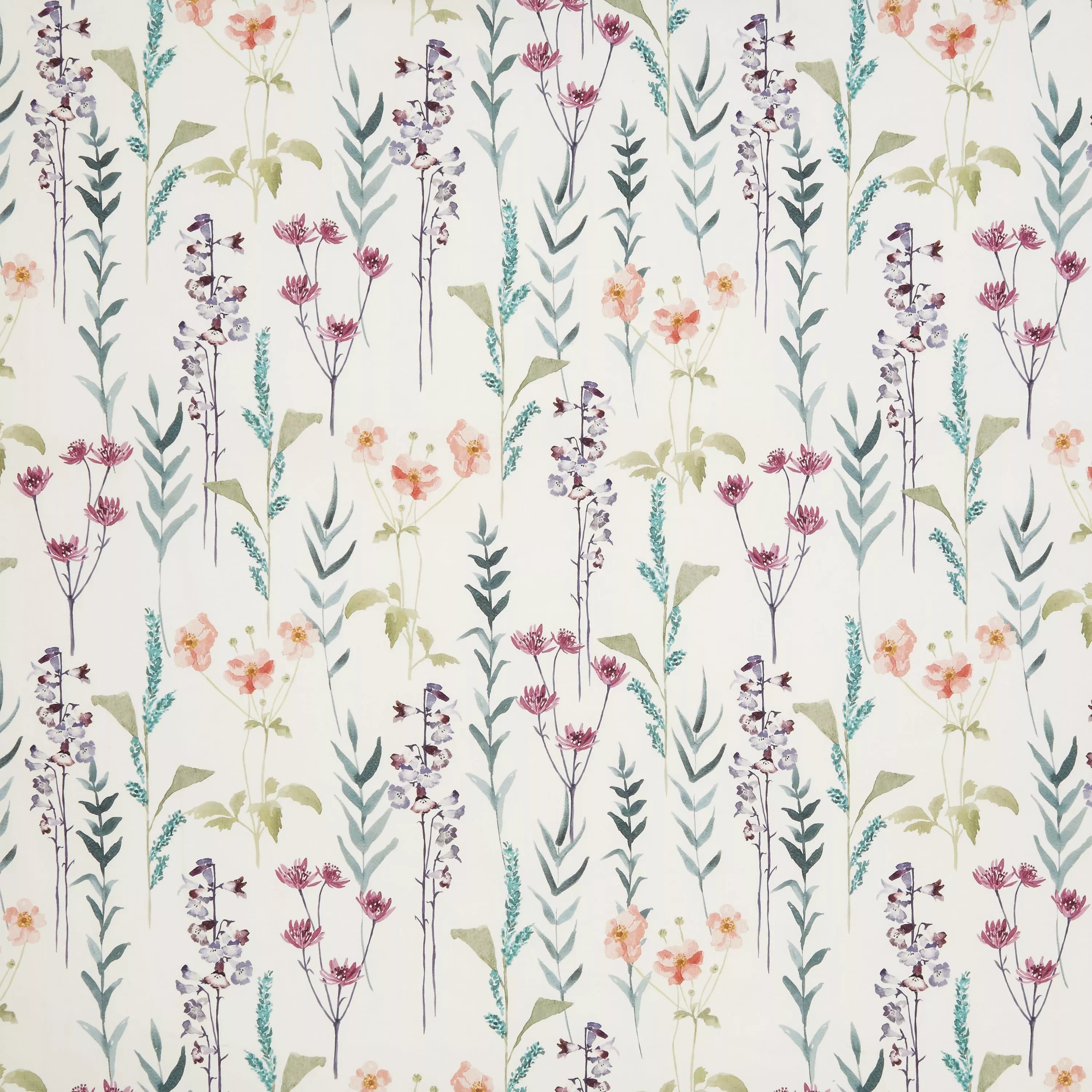 John Lewis Longstock floral furnishing fabric in multi colour, UK version
