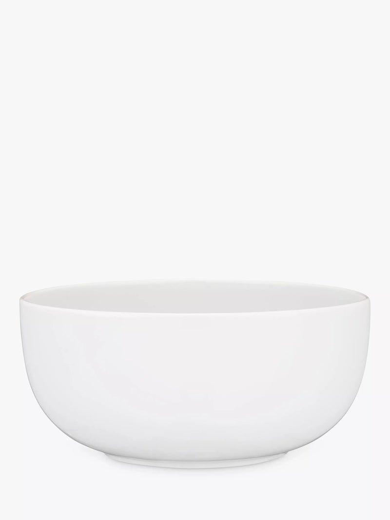 John Lewis Dine Porcelain Noodle Bowl 18cm white, imported from the UK