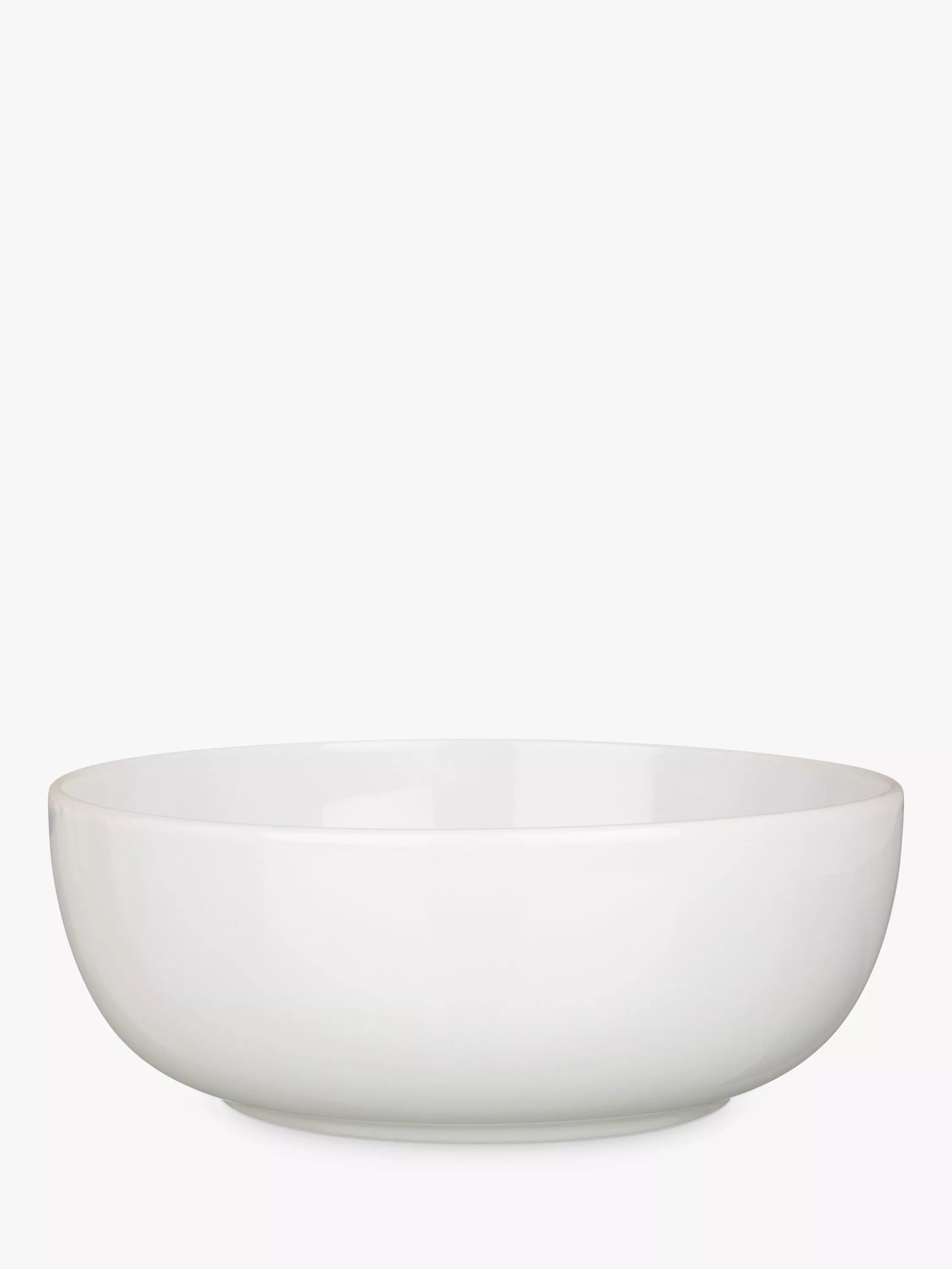 John Lewis porcelain cereal bowl white 16cm, imported from the UK
