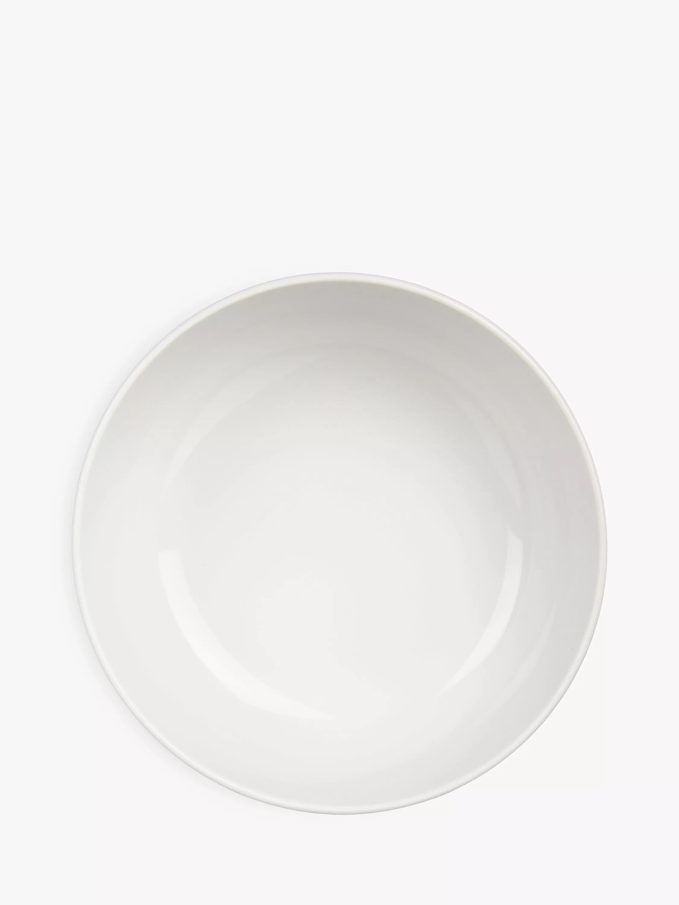 John Lewis porcelain cereal bowl white 16cm, imported from the UK