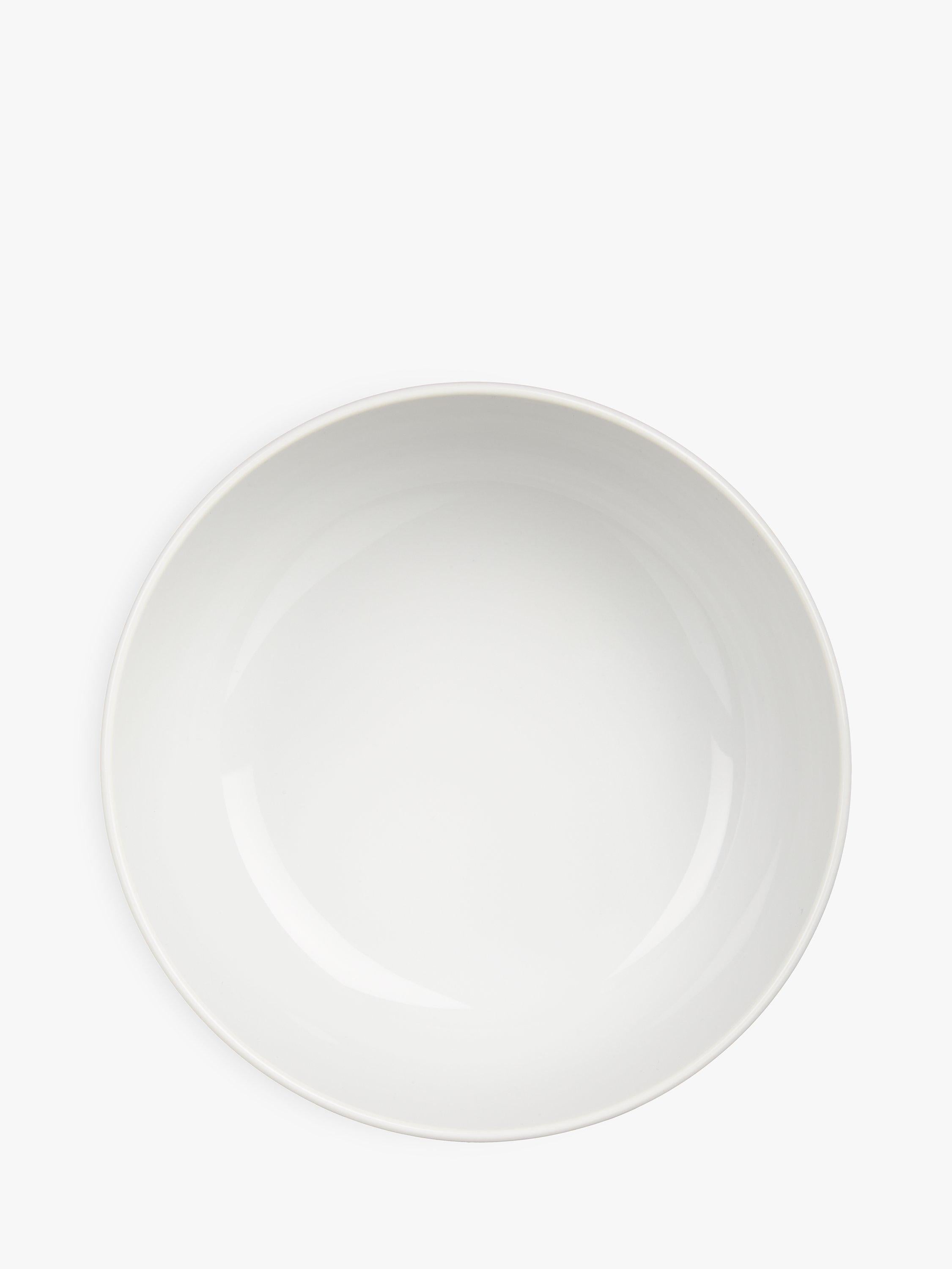 John Lewis porcelain cereal bowl white 16cm, imported from the UK