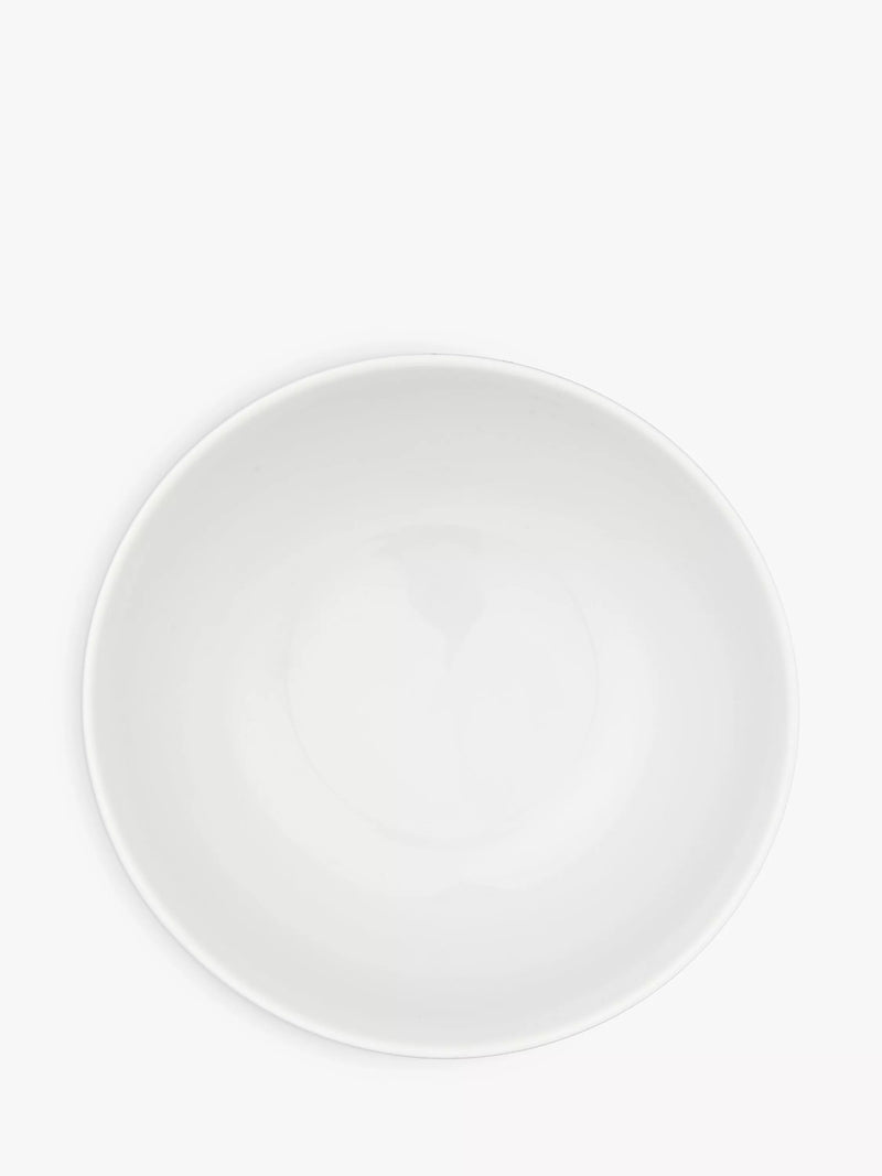 John Lewis Dine white porcelain cereal bowl 14.5cm, imported from the UK