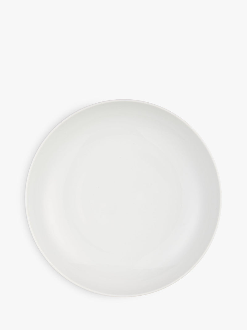 John Lewis porcelain pasta bowl white 24.5cm (British brand)