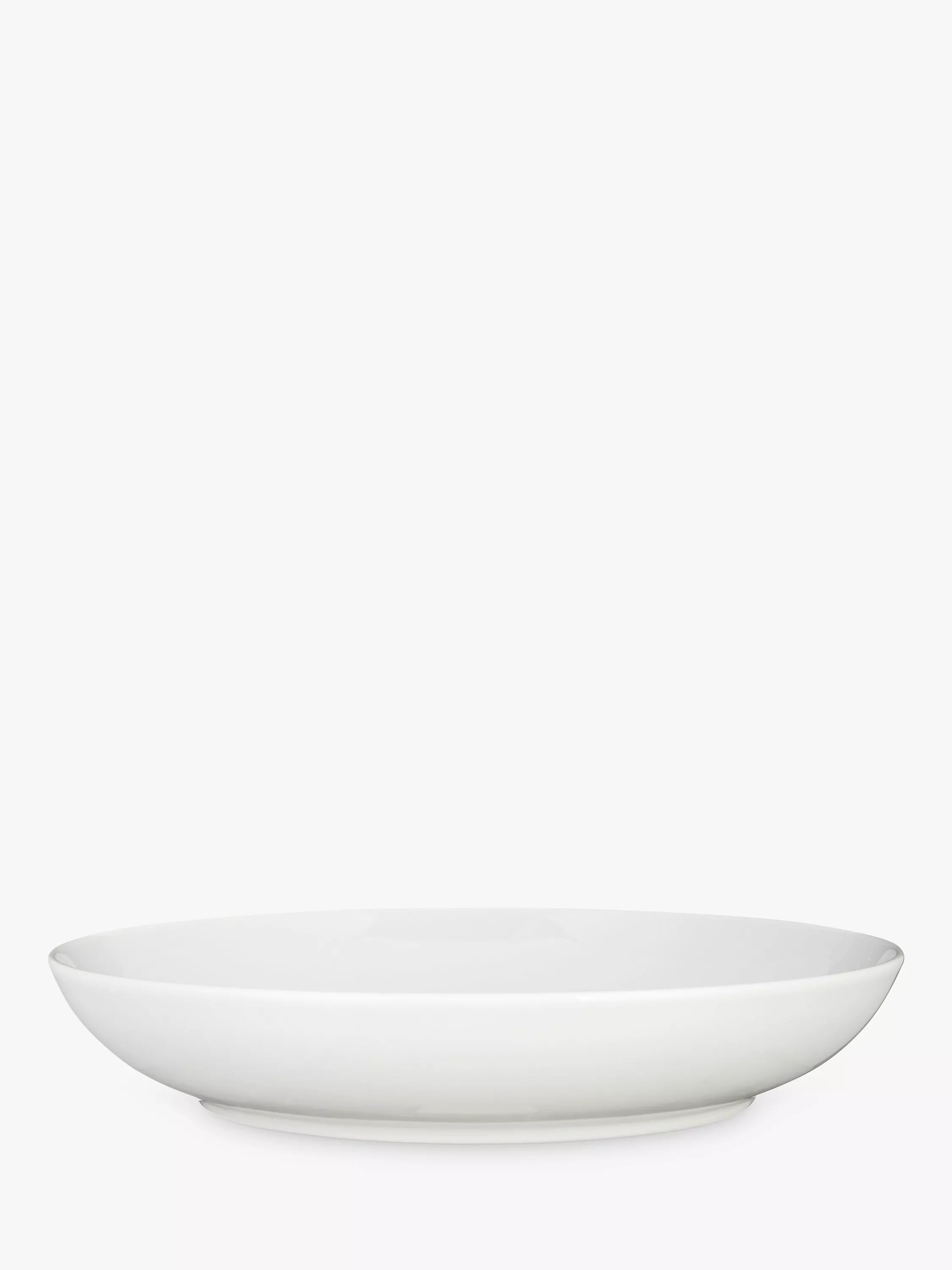 John Lewis porcelain pasta bowl white 24.5cm (British brand)