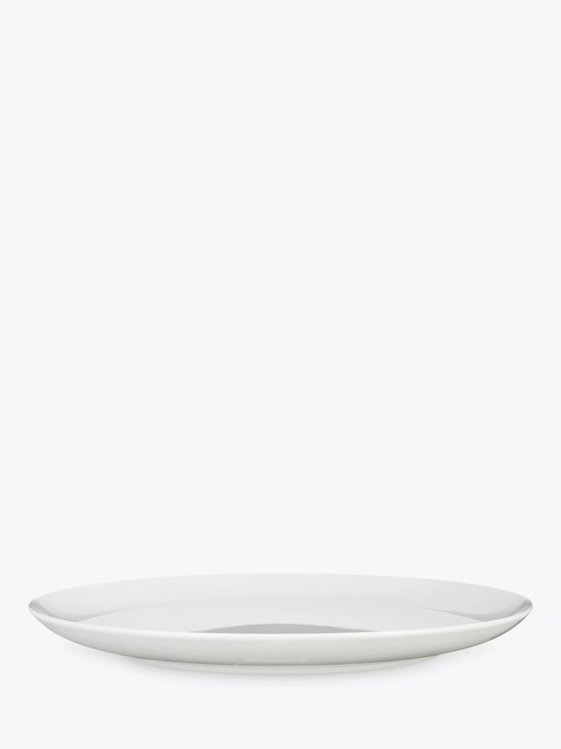 John Lewis porcelain dinner plate 28cm white (British brand)