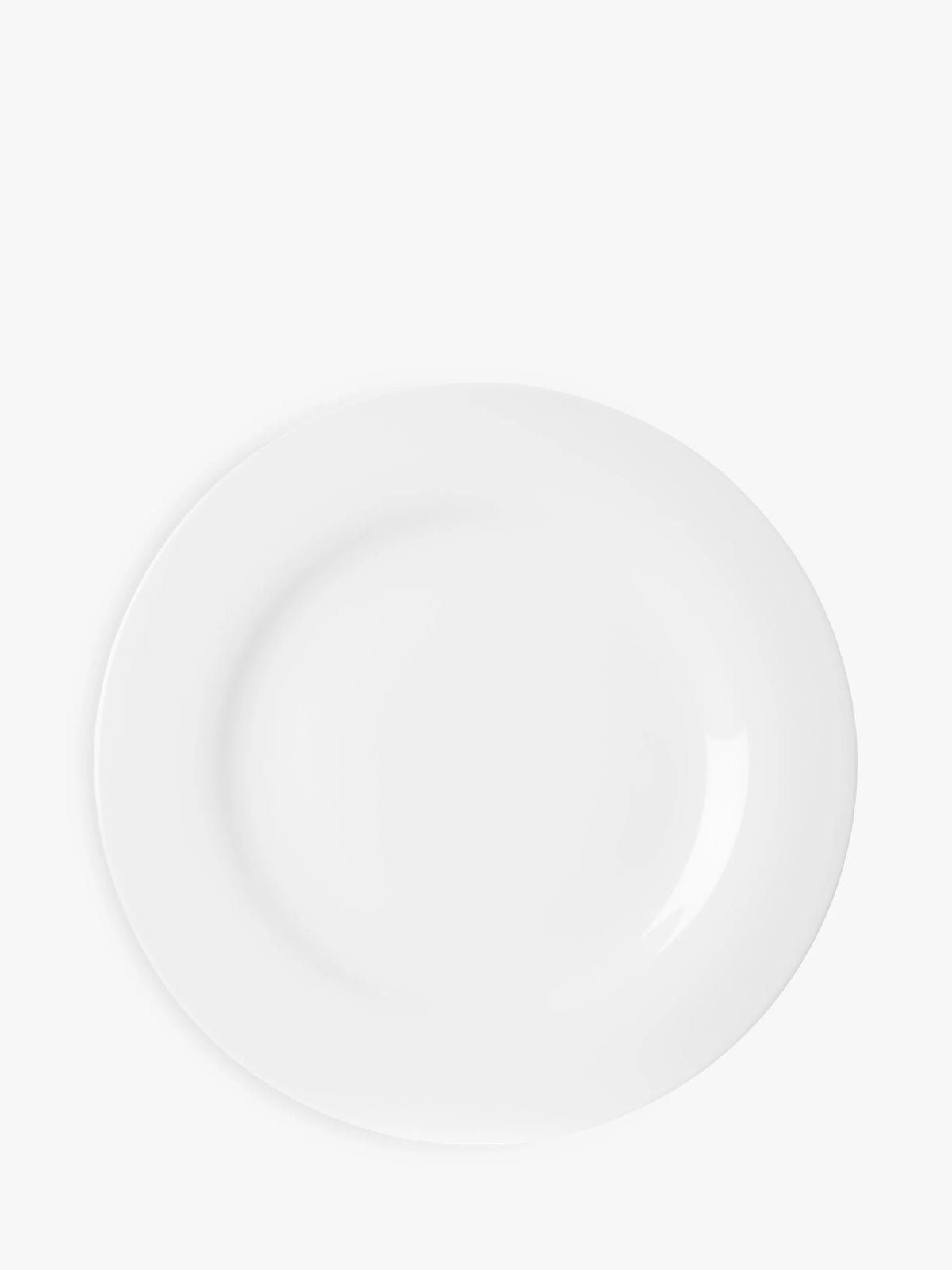 John Lewis porcelain rim dinner plate 28cm white (British brand)