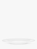 John Lewis porcelain rim dinner plate 28cm white (British brand)