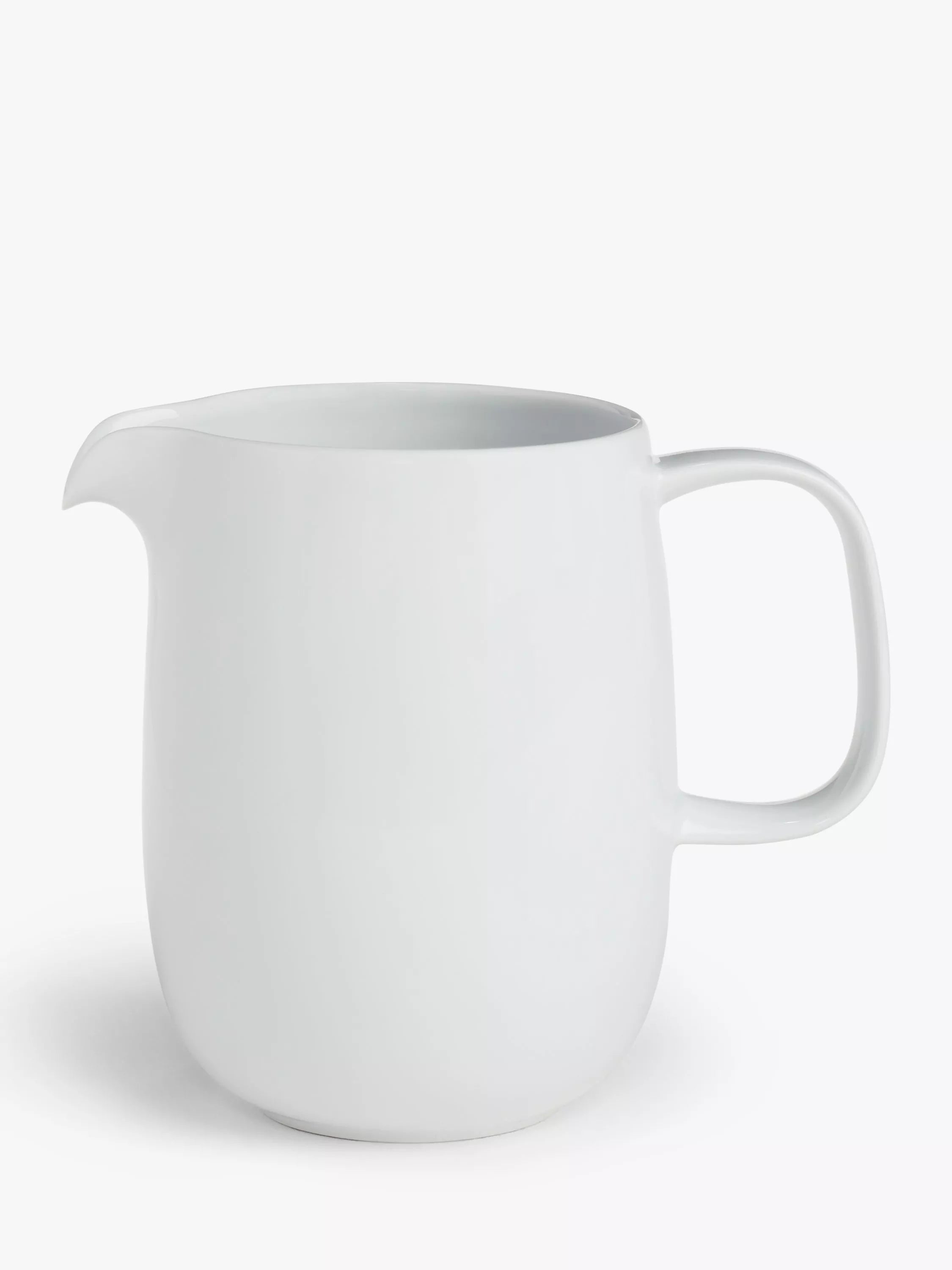 John Lewis white porcelain jug 600ml, imported from the UK