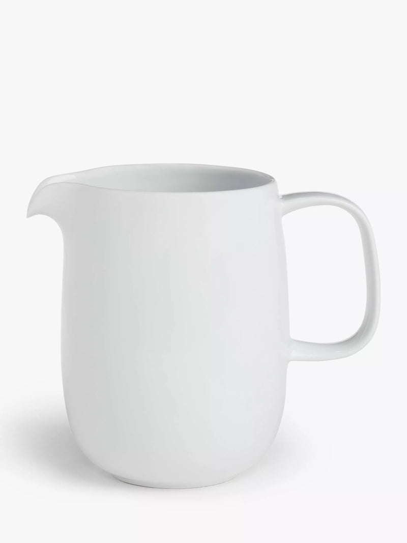 John Lewis white porcelain jug 600ml, imported from the UK