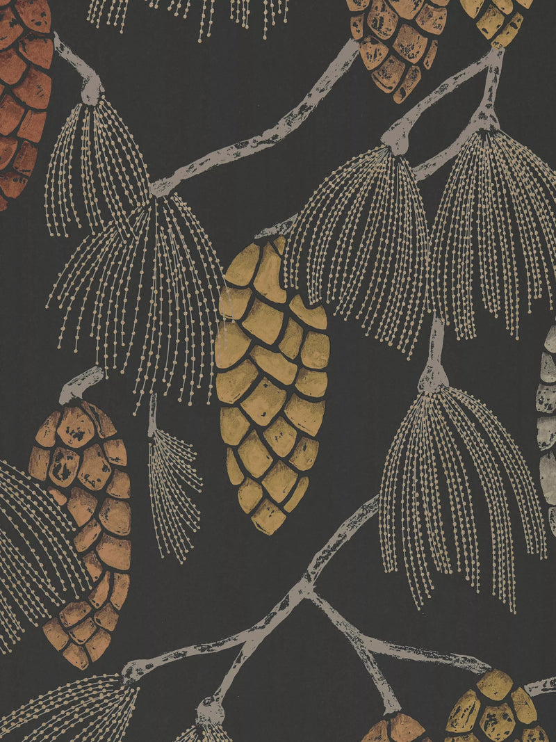 Harlequin wallpaper standing ovation pine cone design, UK version