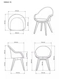 John Lewis Easdale Lloyd loom dining chair with oak legs, UK version