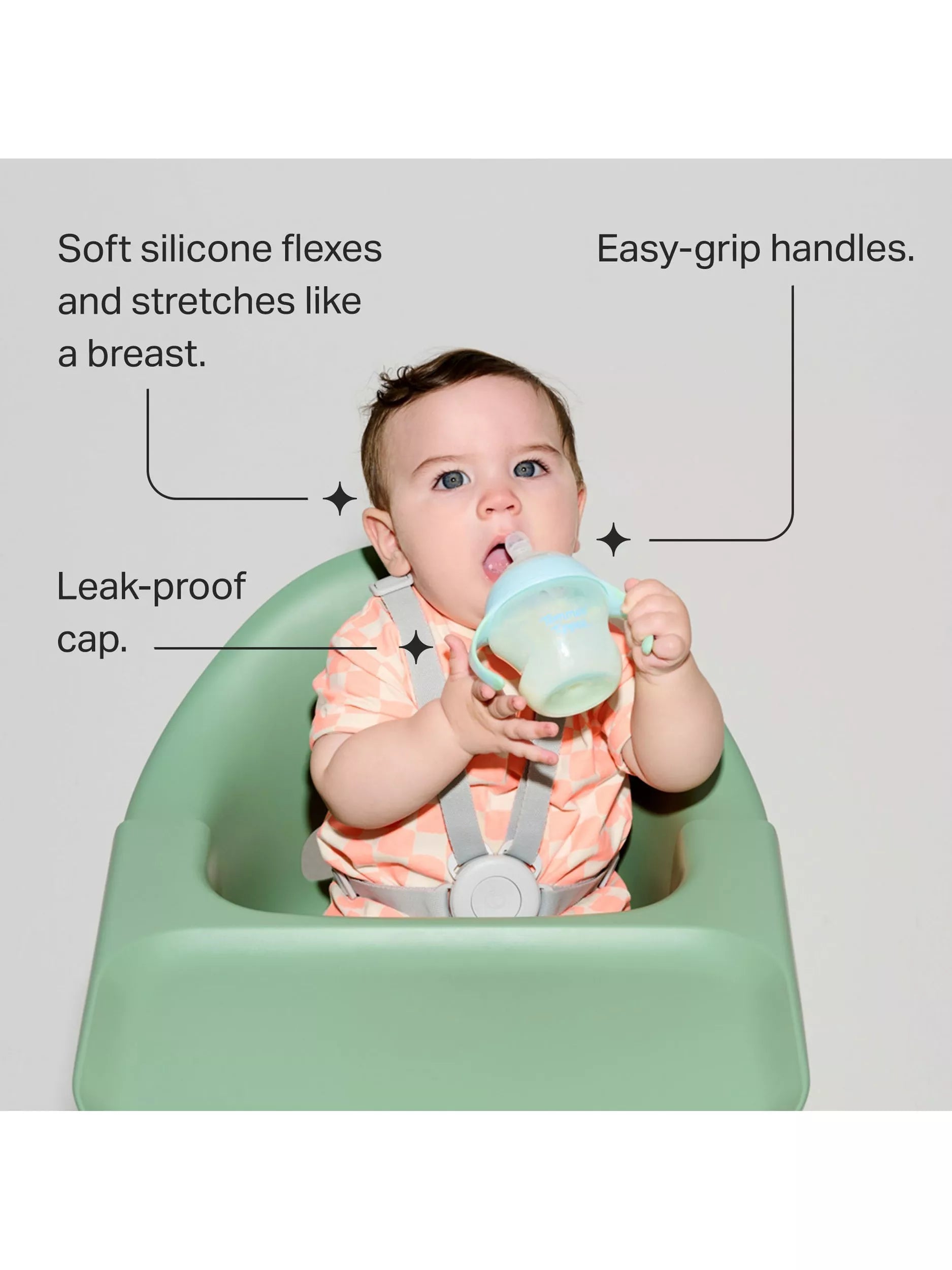 Tommee Tippee Closer To Nature Transition Sippee Trainer baby feeding accessory (British brand)