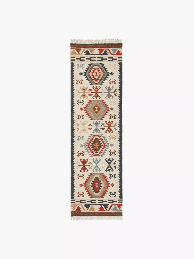 John Lewis Fusion Manisa Kelim Flatweave Wool Rich Rug 180 x 120cm