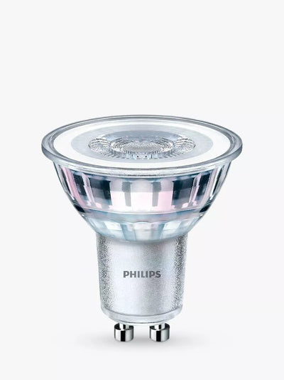 John Lewis Philips 3.5W GU10 LED Non-Dimmable Light Bulb (Pack of 3, Clear)- Buy online at McGrocer