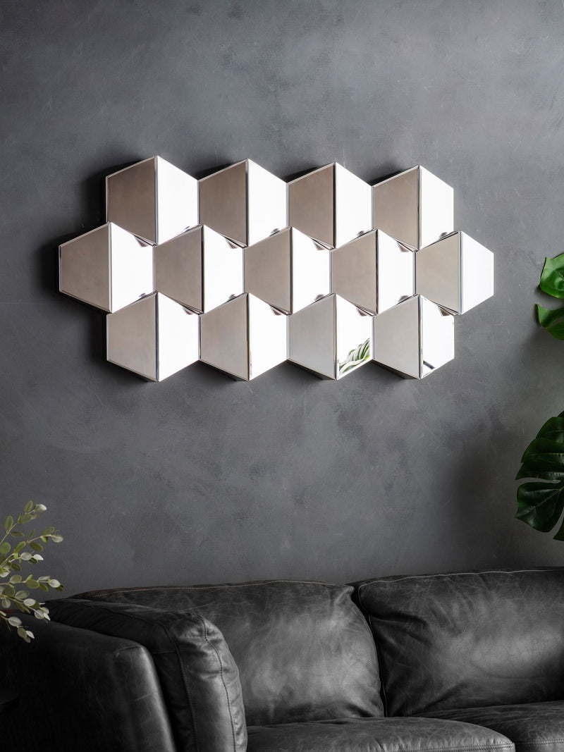 Gallery Home Perth wall mirror 110cm x 50cm, imported from the UK