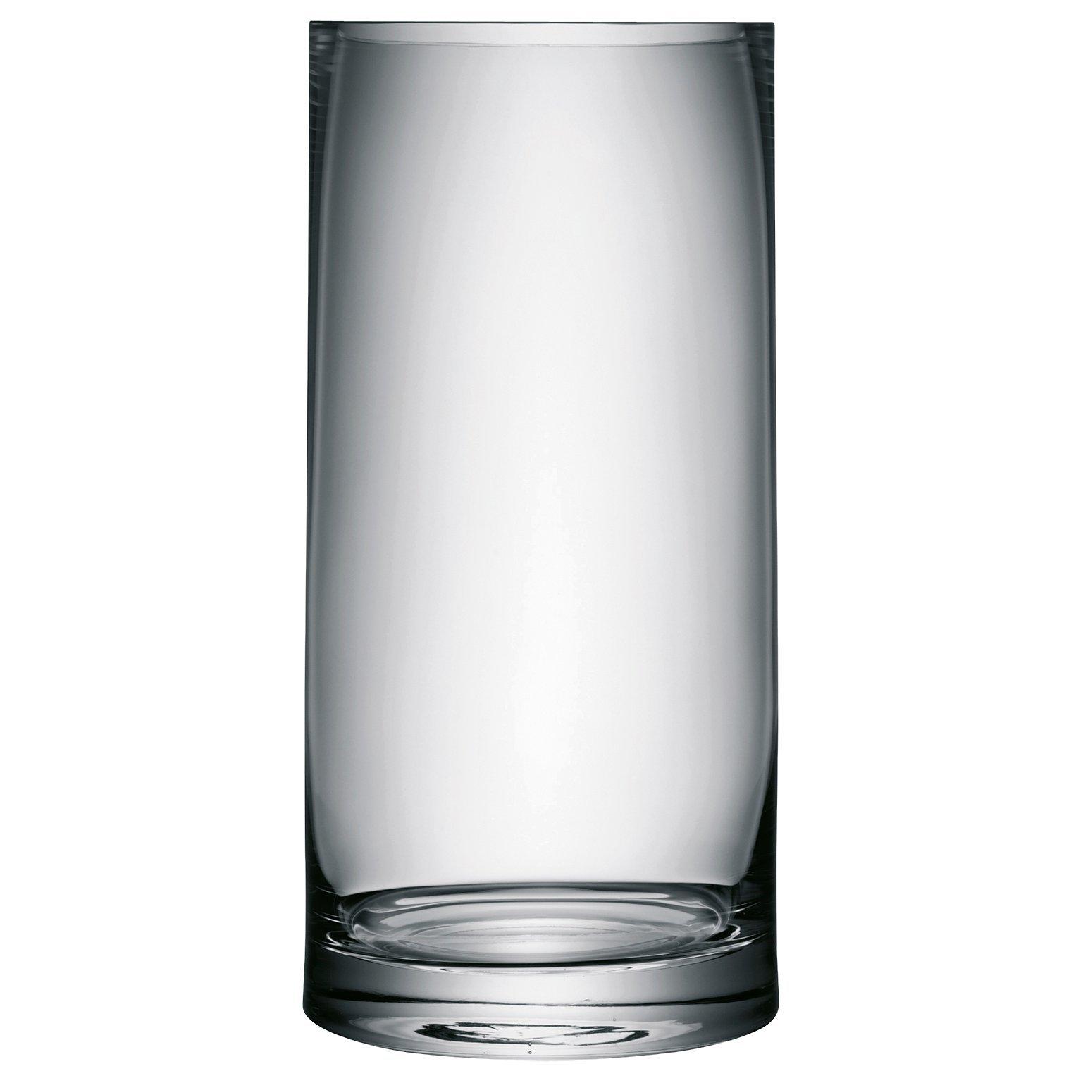 LSA International clear column vase 36cm, UK version