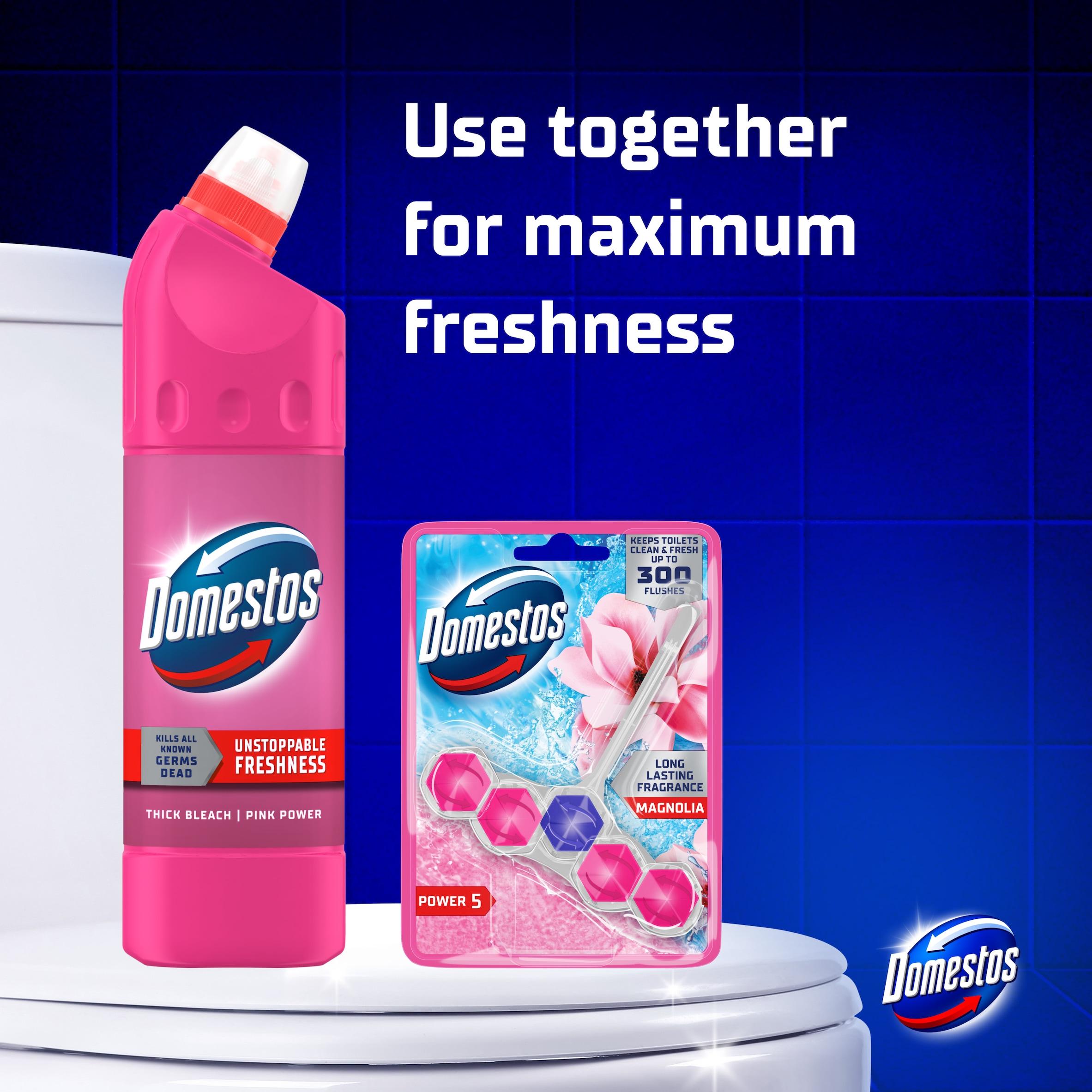 Domestos Pink Power Thick Bleach 750ml - British product
