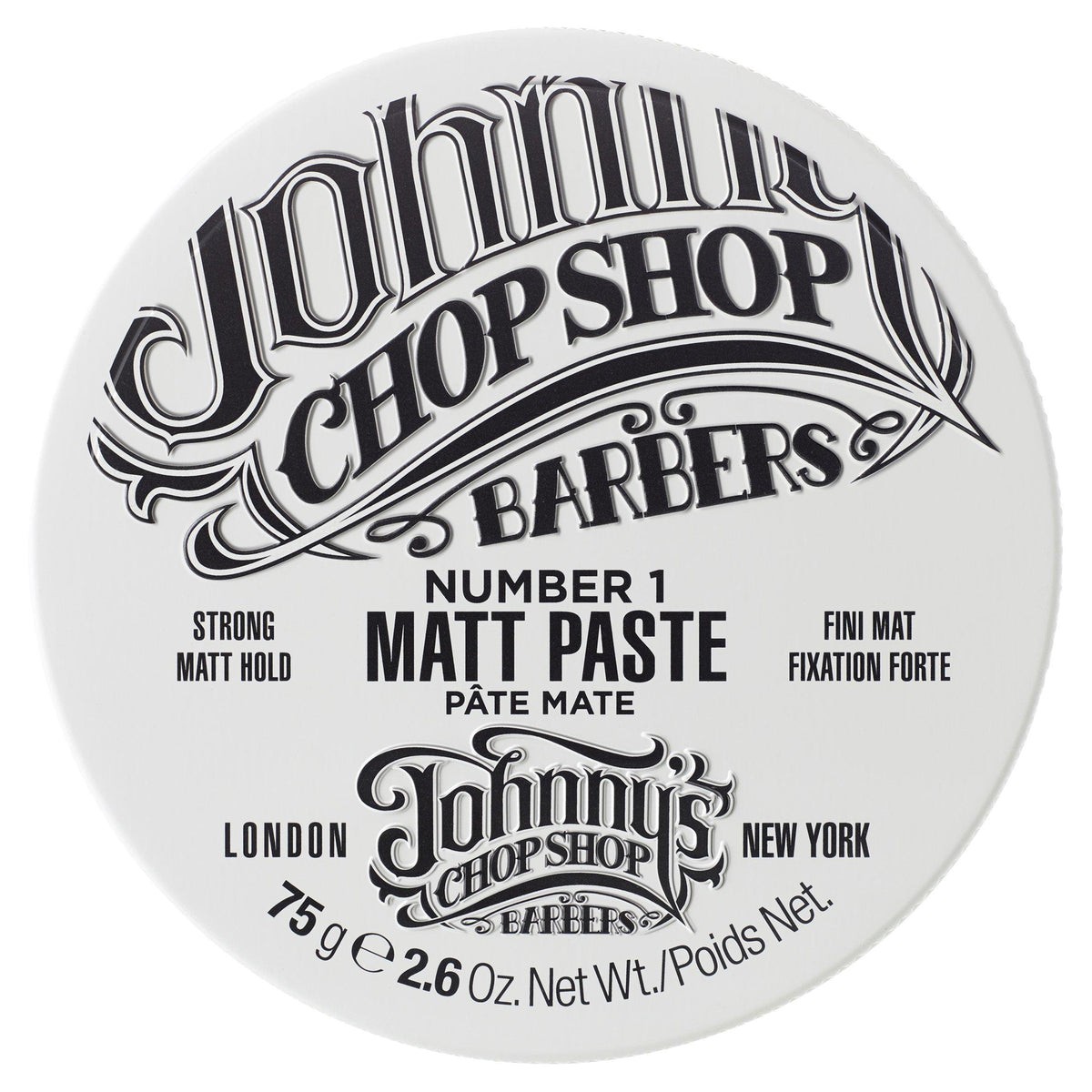 Johnny's Chop Shop Number 1 Matt Paste 75g, imported from the UK