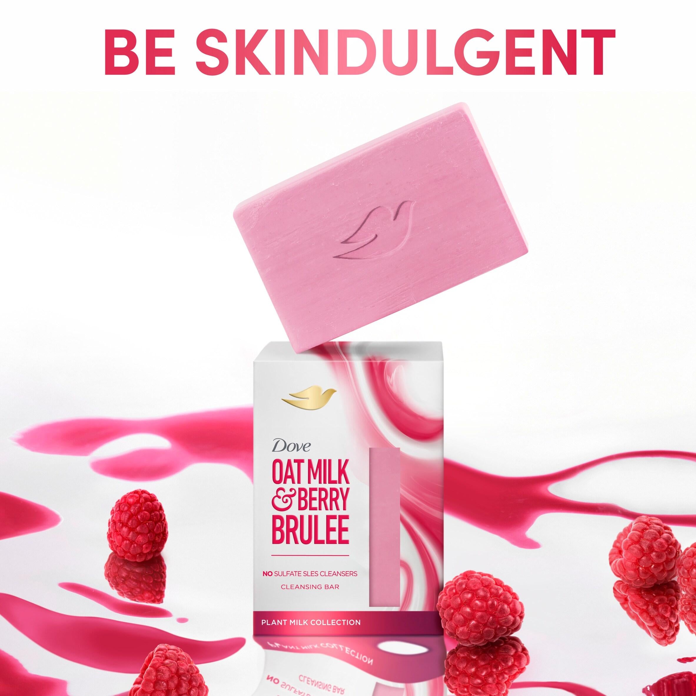 Dove beauty bar oat milk and berry brulee 141g - British product