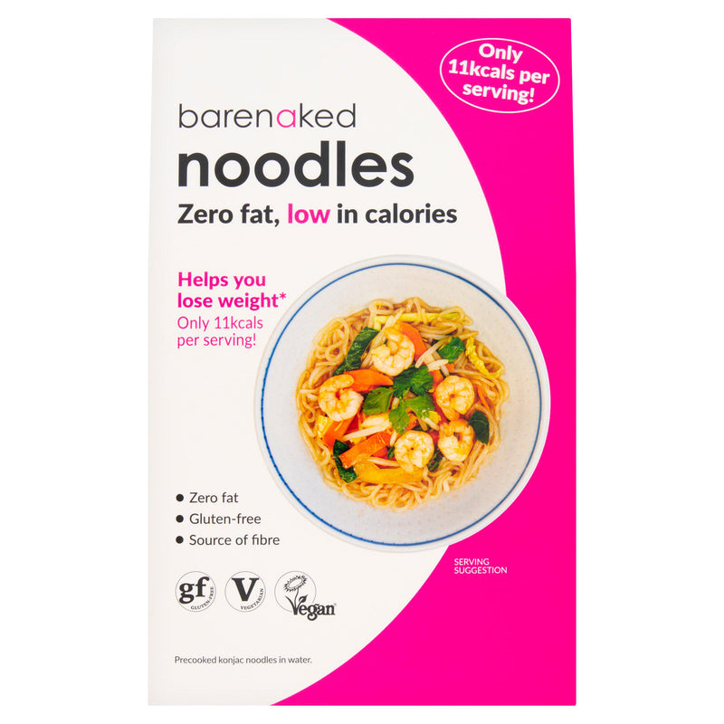 Bare Naked konjac noodles 250g, imported from the UK