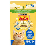 GO-CAT dry cat food herring with vegetables 750g, imported from the UK