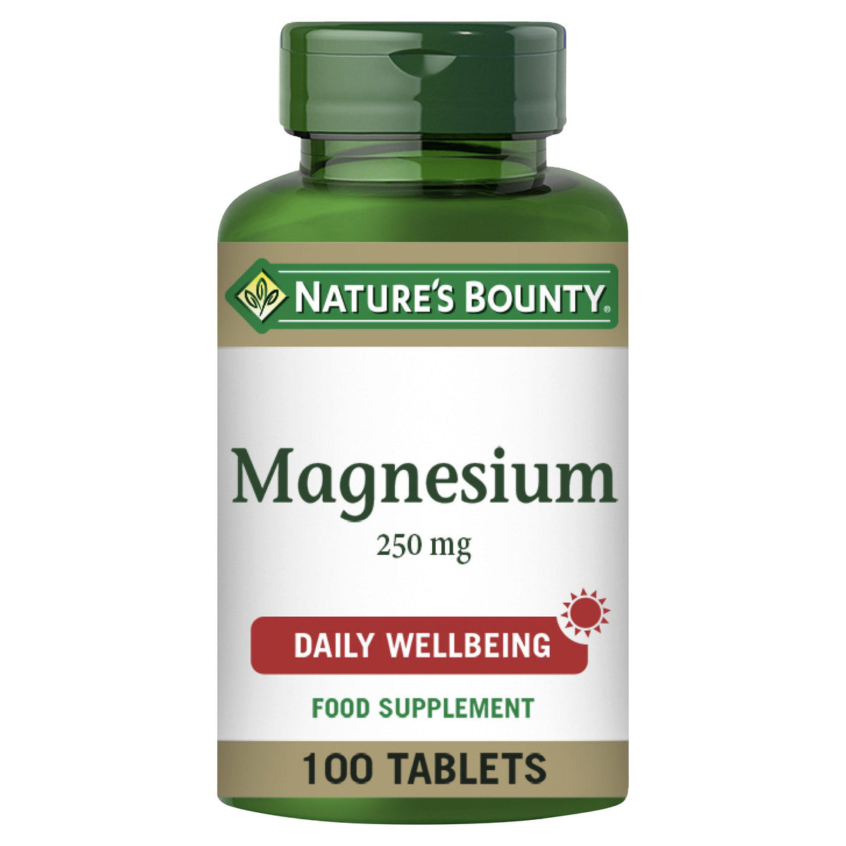 Nature's Bounty magnesium tablets 250mg 100 tablets - British product