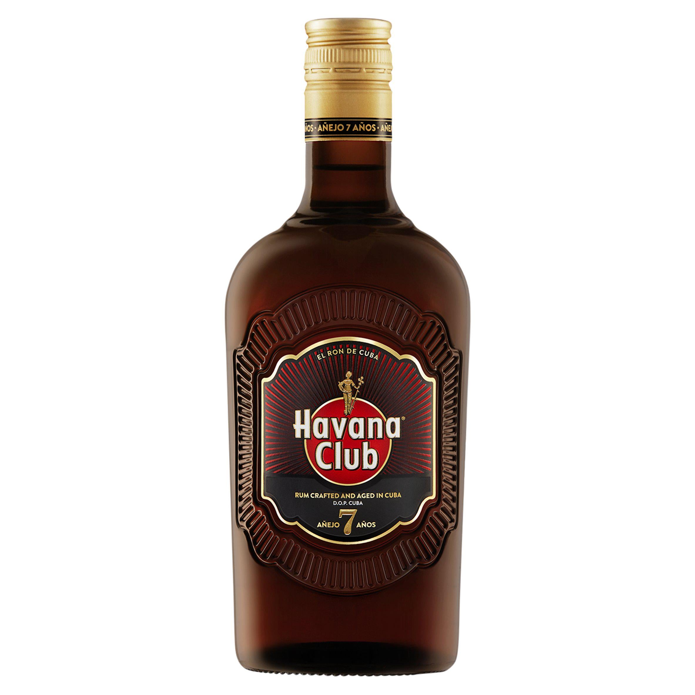 Havana Club 7 Year Old dark rum 70cl, imported from the UK