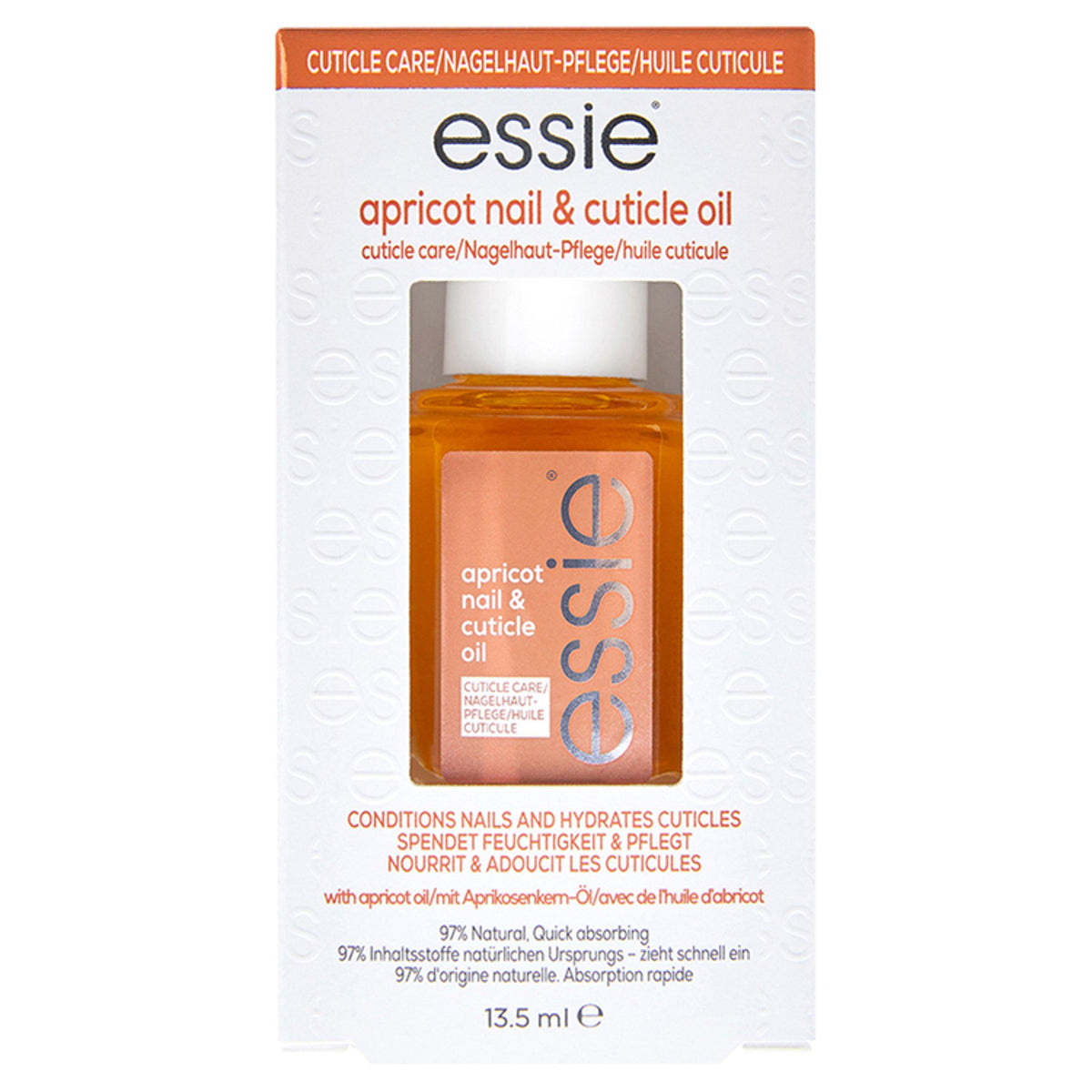 Essie apricot cuticle oil 13.5ml, UK version