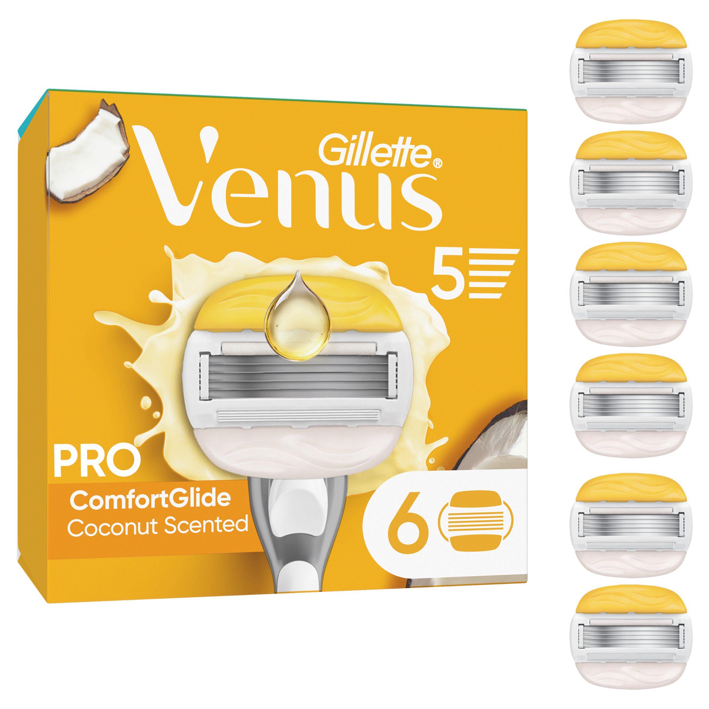 Venus Razor Blades Comfortglide Coconut x6 (British brand)