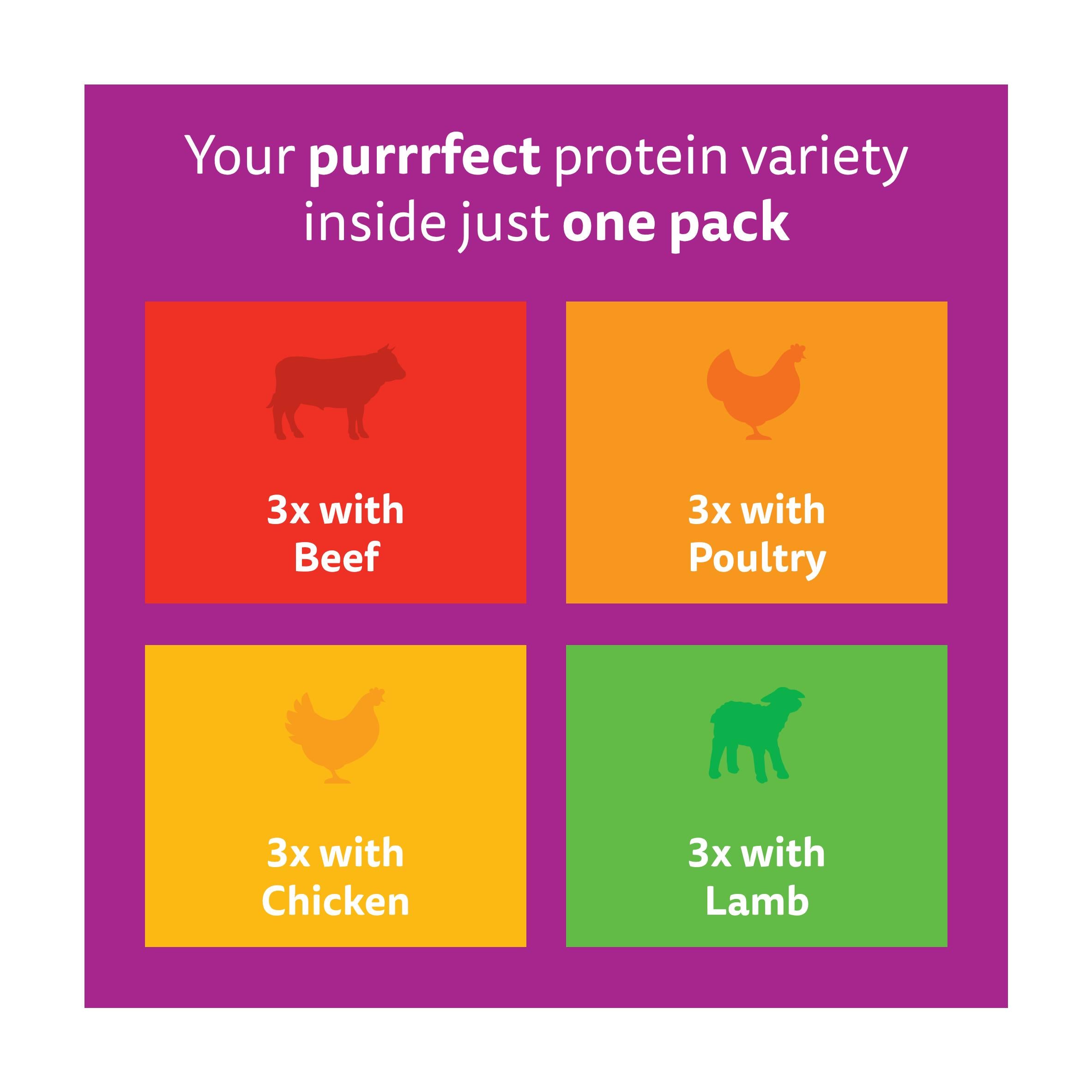 Whiskas Meaty Meals pouches in gravy 12x85g (British brand)
